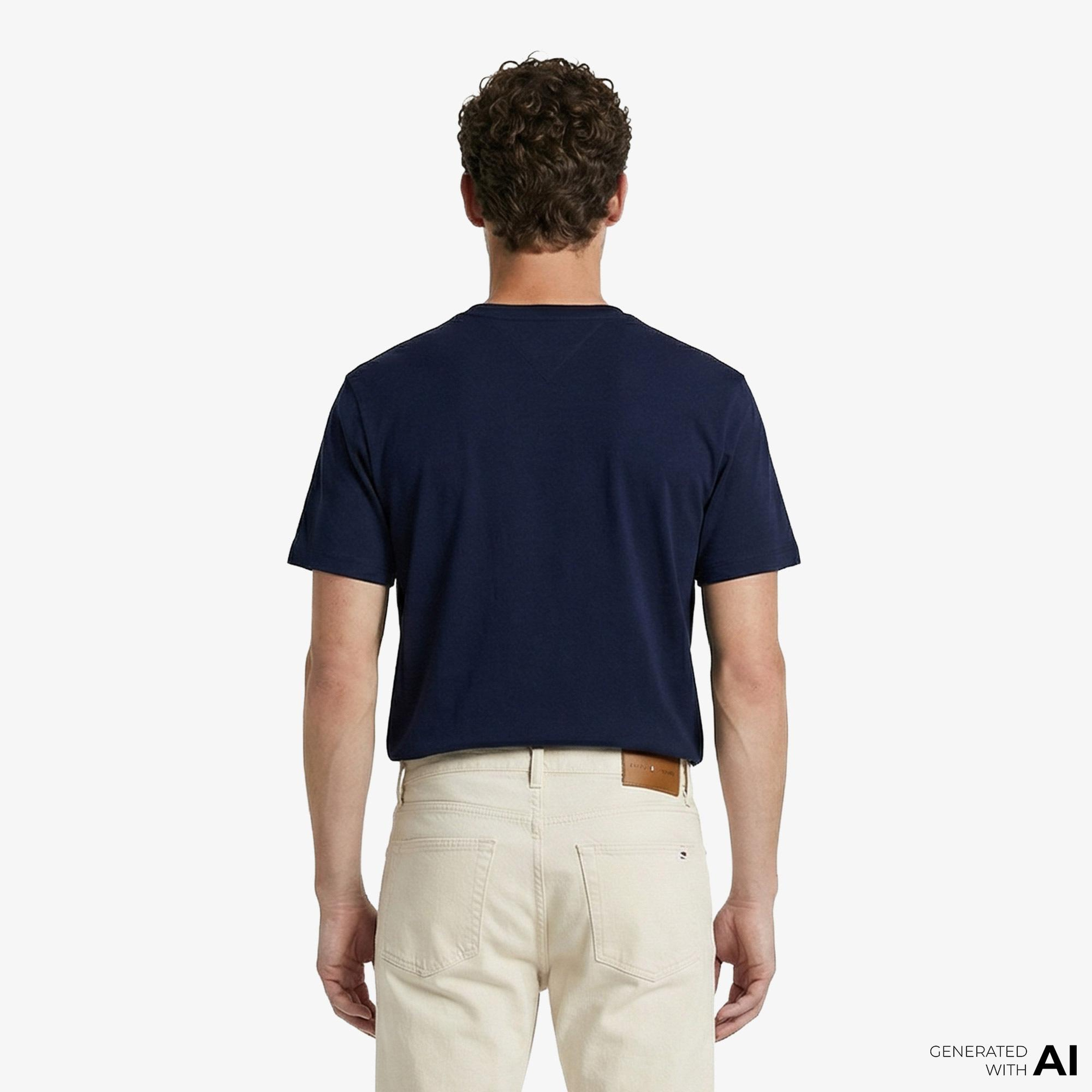 Tommy Hilfiger Core Essentials Erkek Lacivert T-Shirt