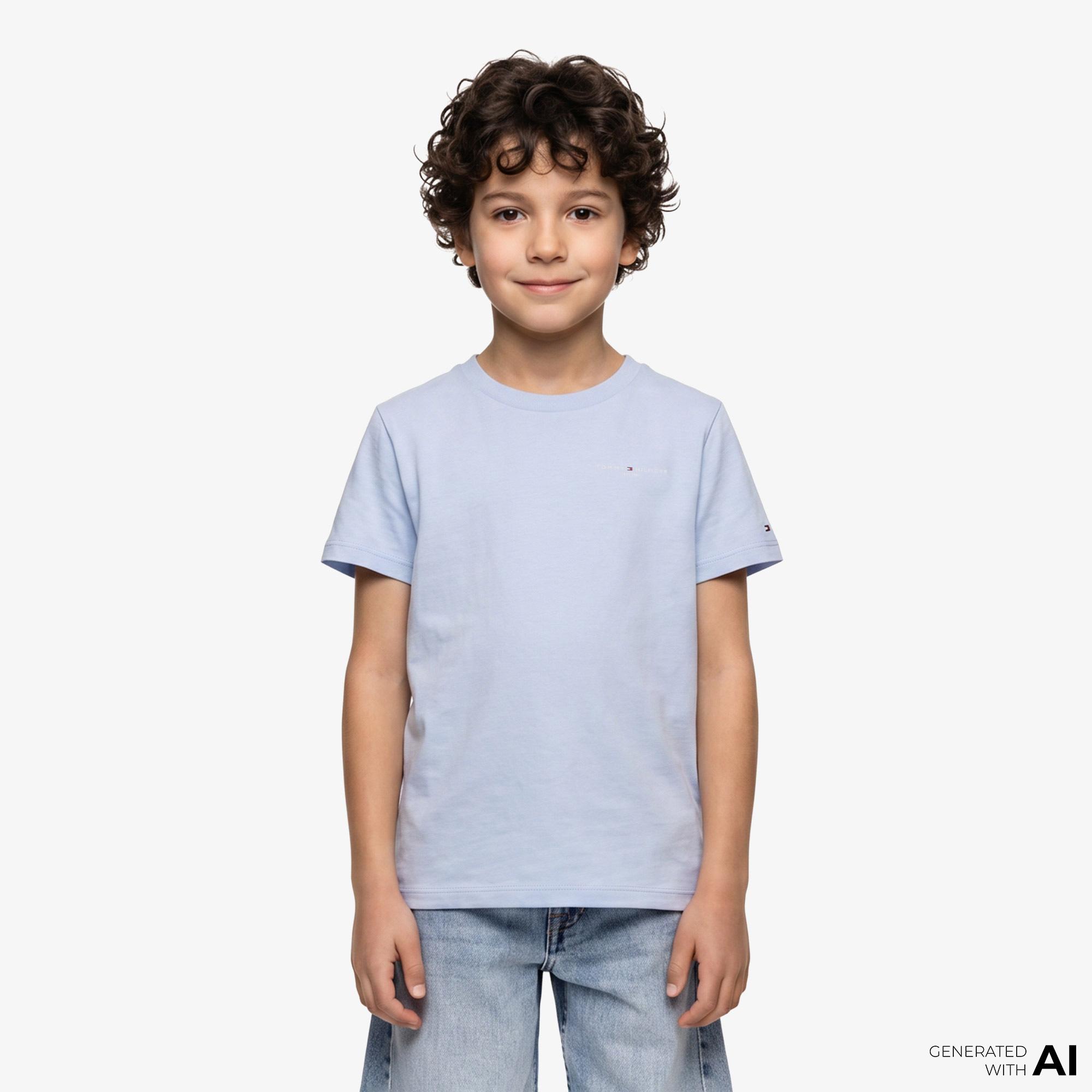Tommy Hilfiger Mini Corp Çocuk Mavi T-Shirt