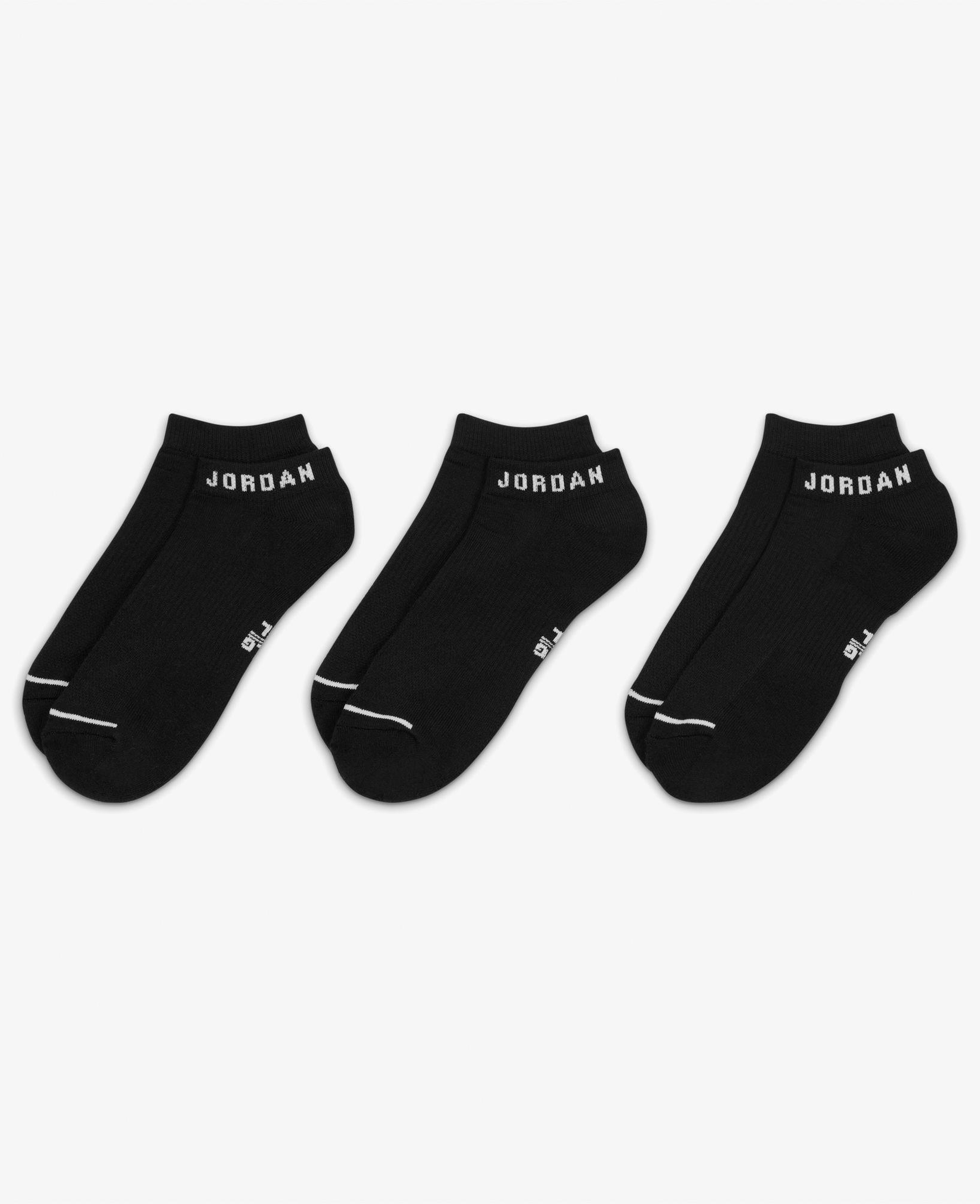 Jordan Everyday Cush Poly 3'lü Unisex Siyah Çorap