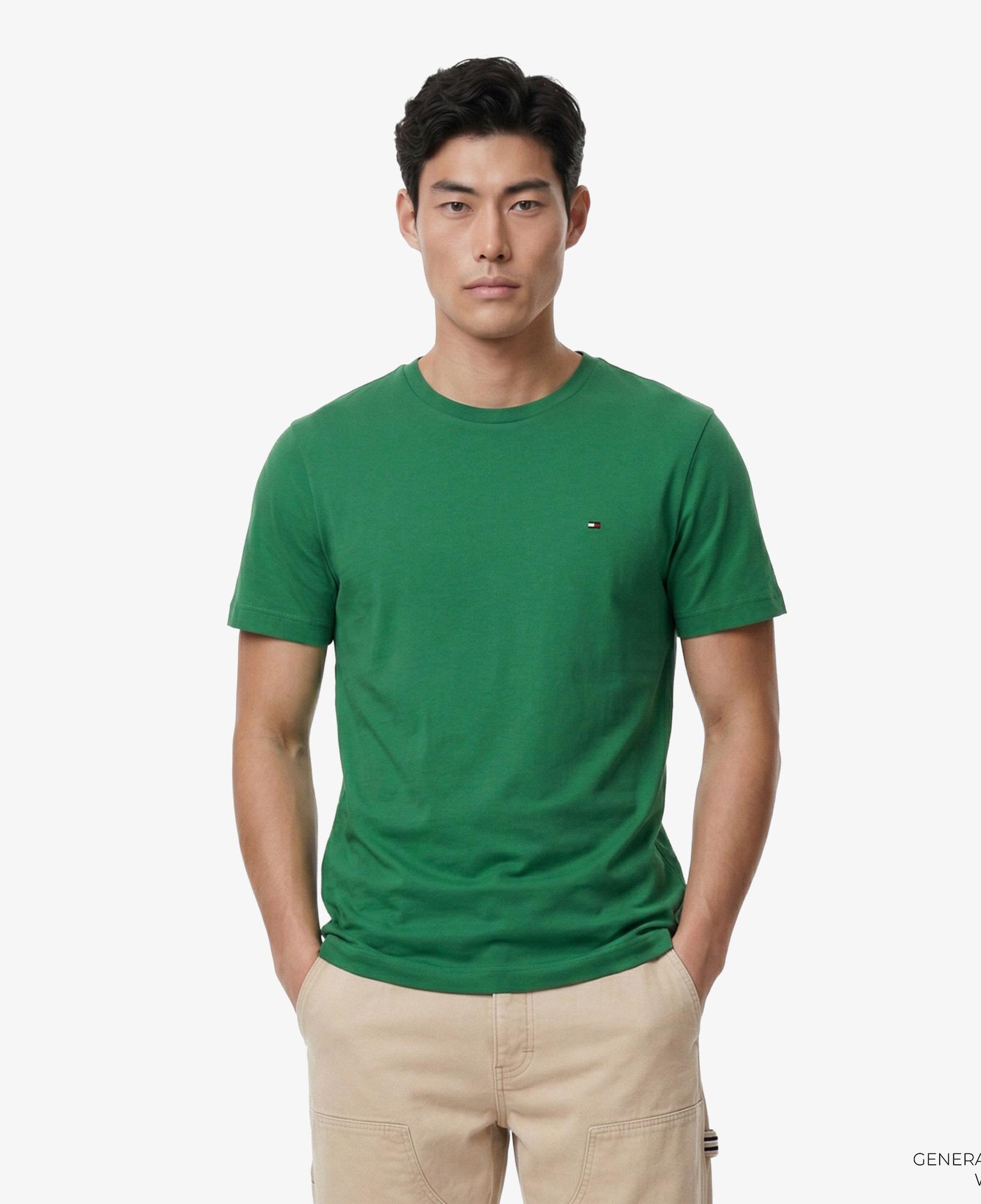 Tommy Hilfiger Core Essentials Erkek Yeşil T-Shirt