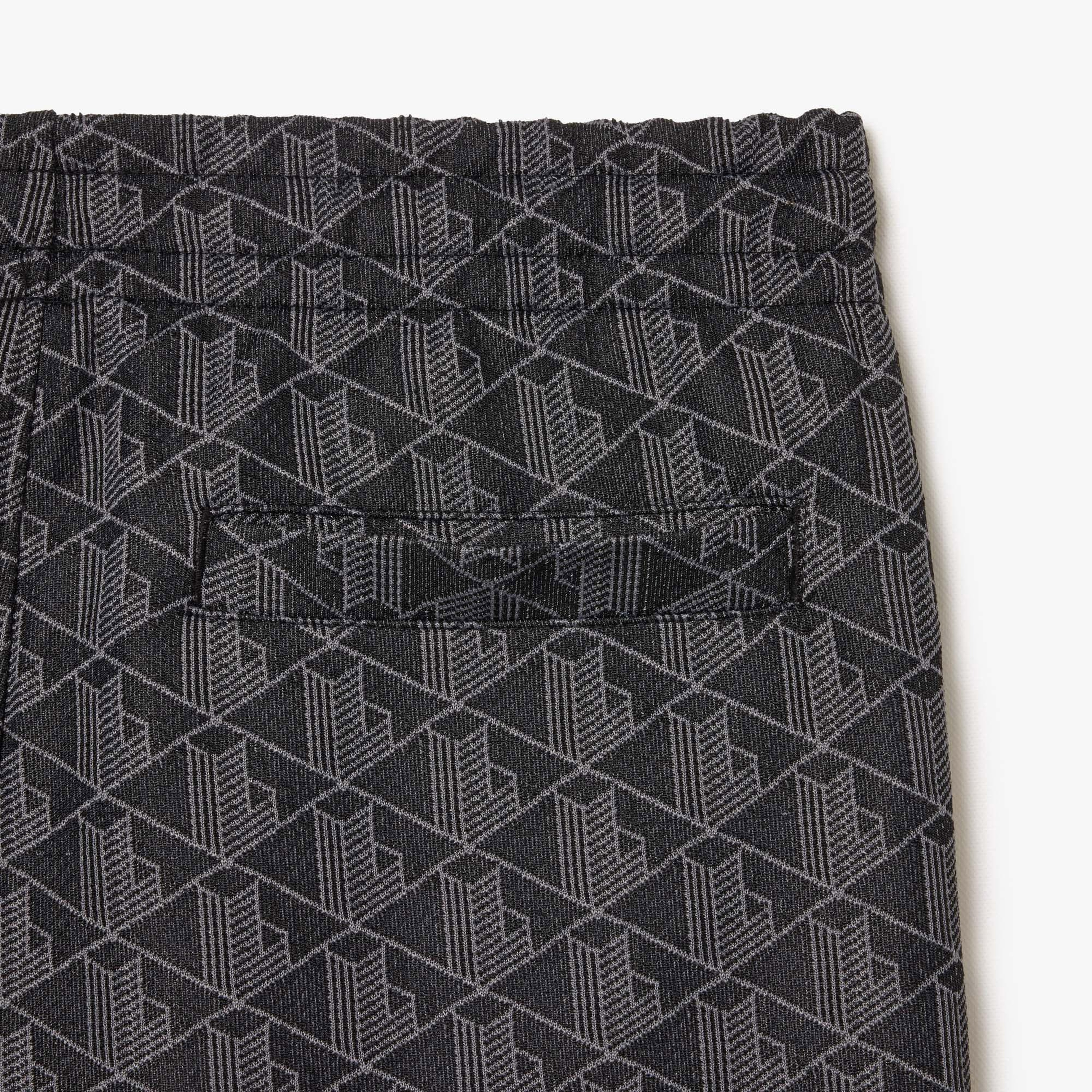 Lacoste Paris Erkek Regular Fit Monogram Siyah Eşofman Altı