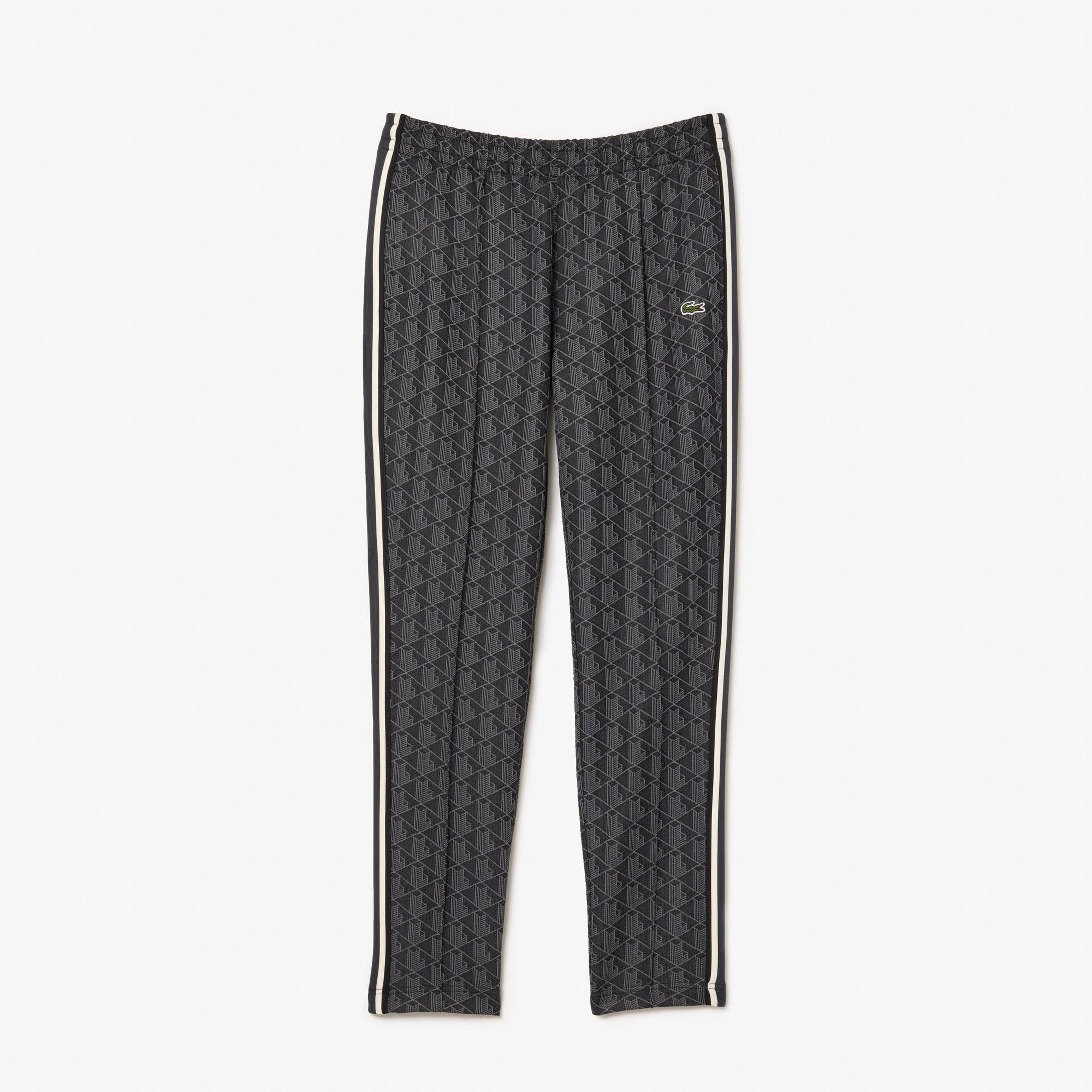 Lacoste Paris Erkek Regular Fit Monogram Siyah Eşofman Altı