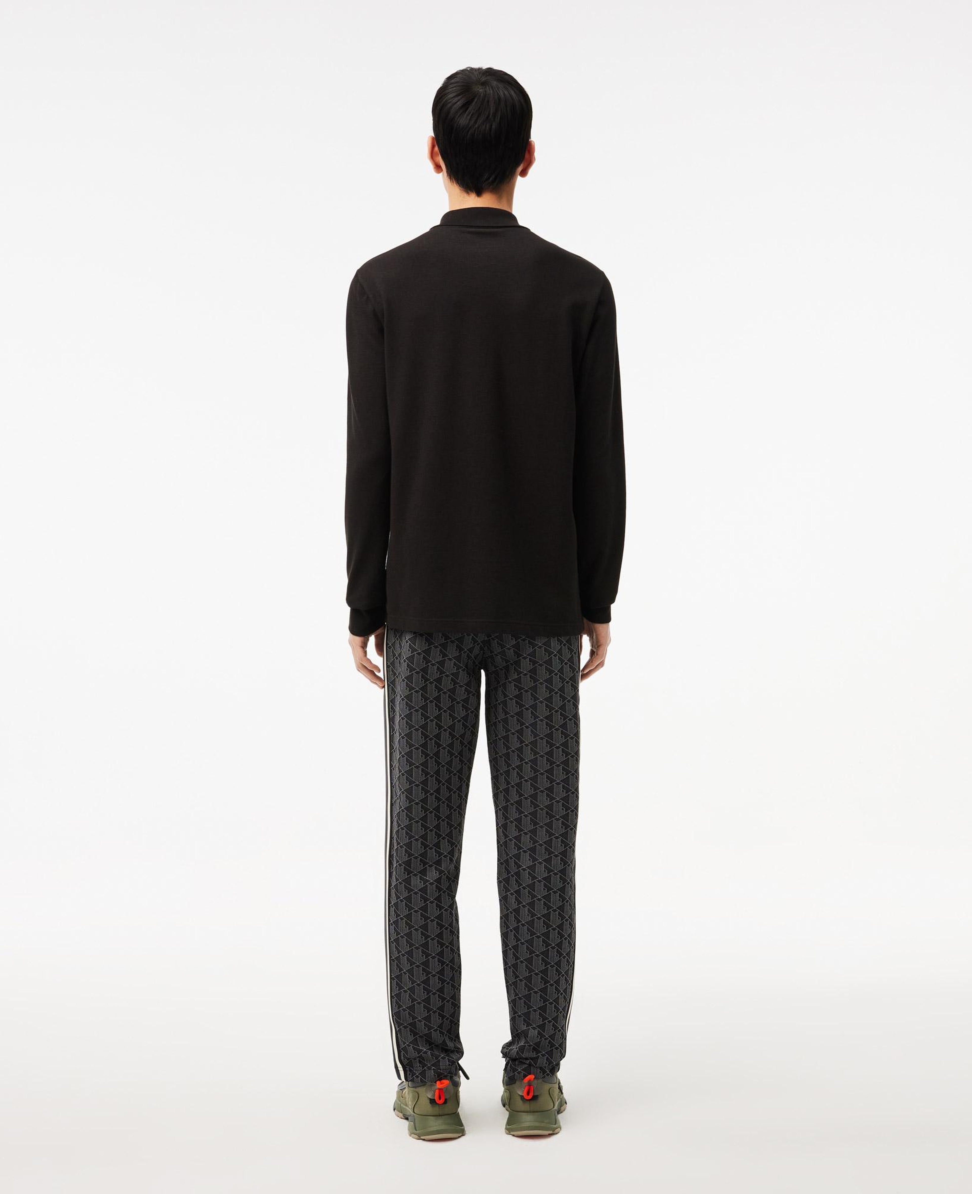 Lacoste Paris Erkek Regular Fit Monogram Siyah Eşofman Altı