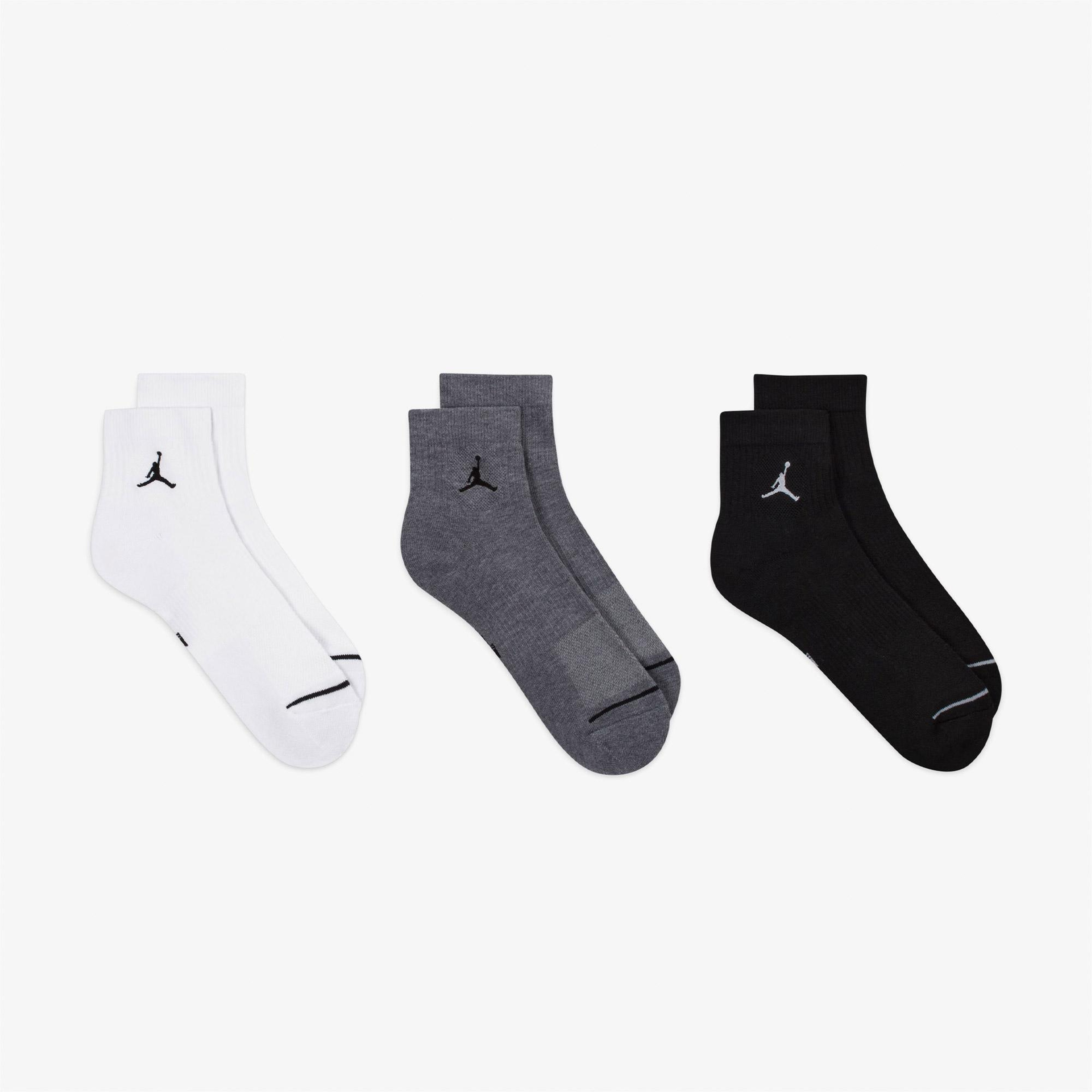 Jordan Cush Poly 3' lü Unisex Renkli Çorap