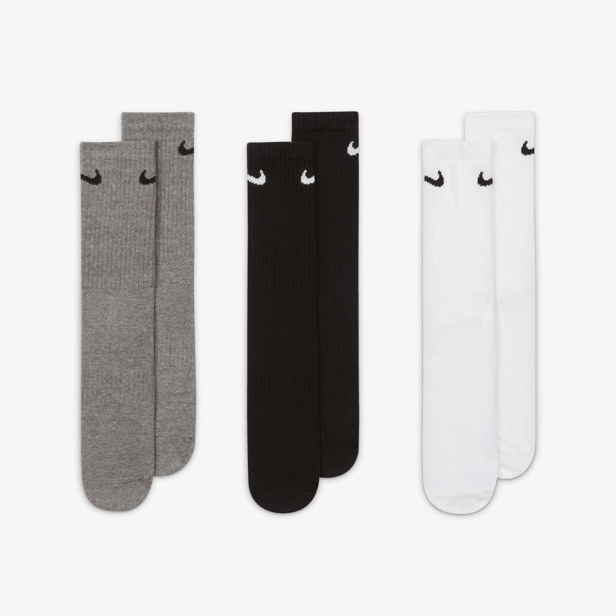 Nike Everyday Crew 3' lü Unisex Renkli Çorap