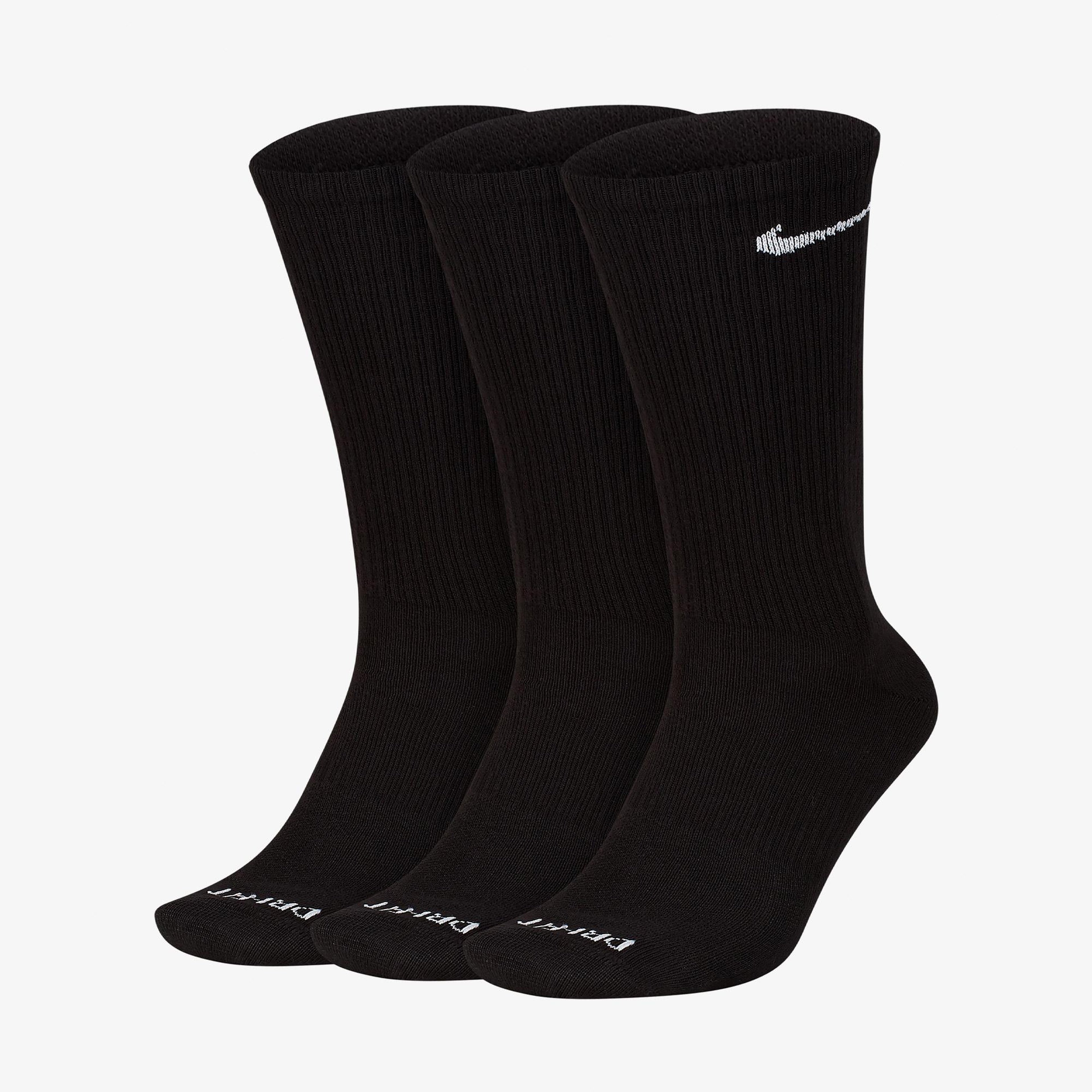 Nike Everyday Plus Lightweight 3' lü Erkek Siyah Çorap