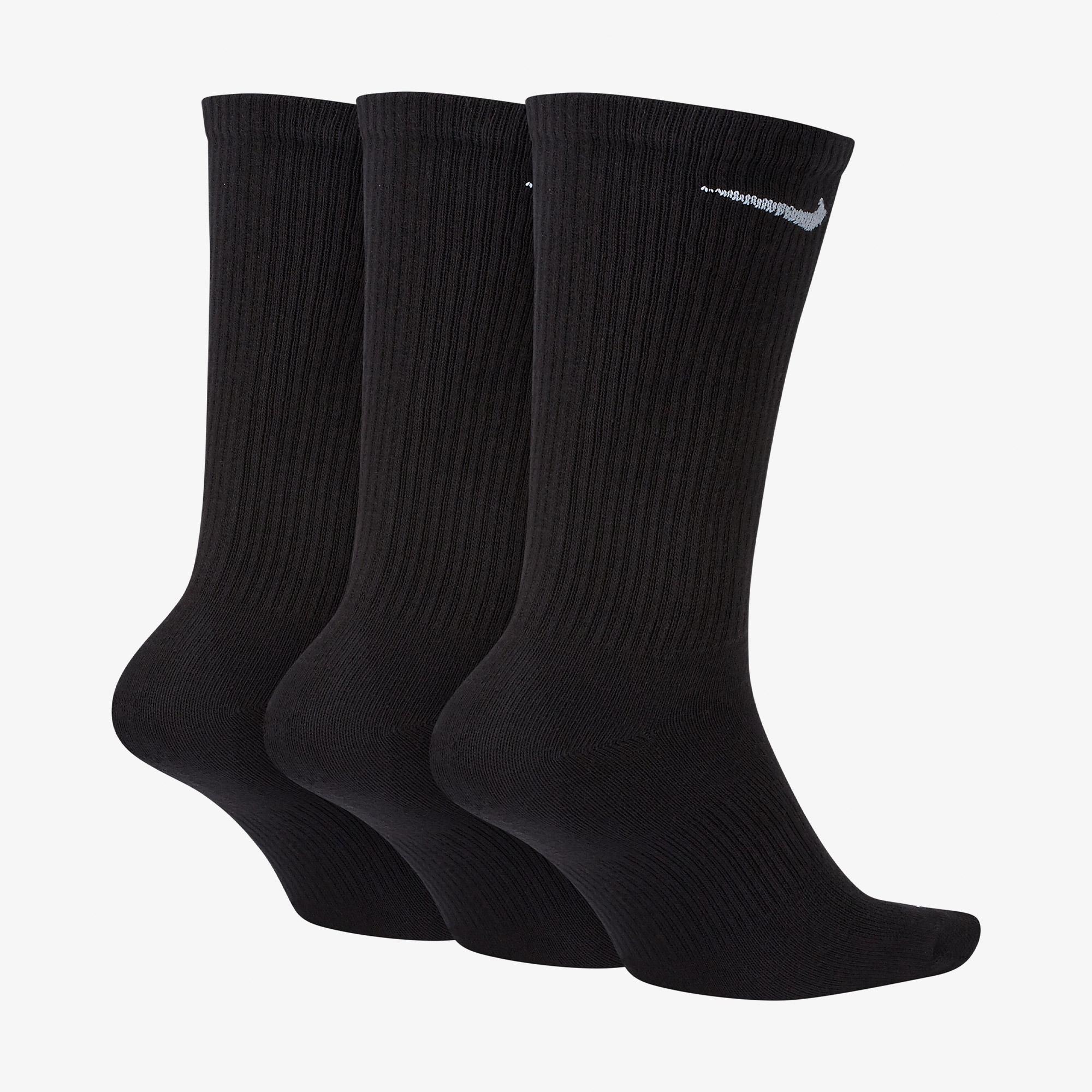 Nike Everyday Plus Lightweight 3' lü Erkek Siyah Çorap