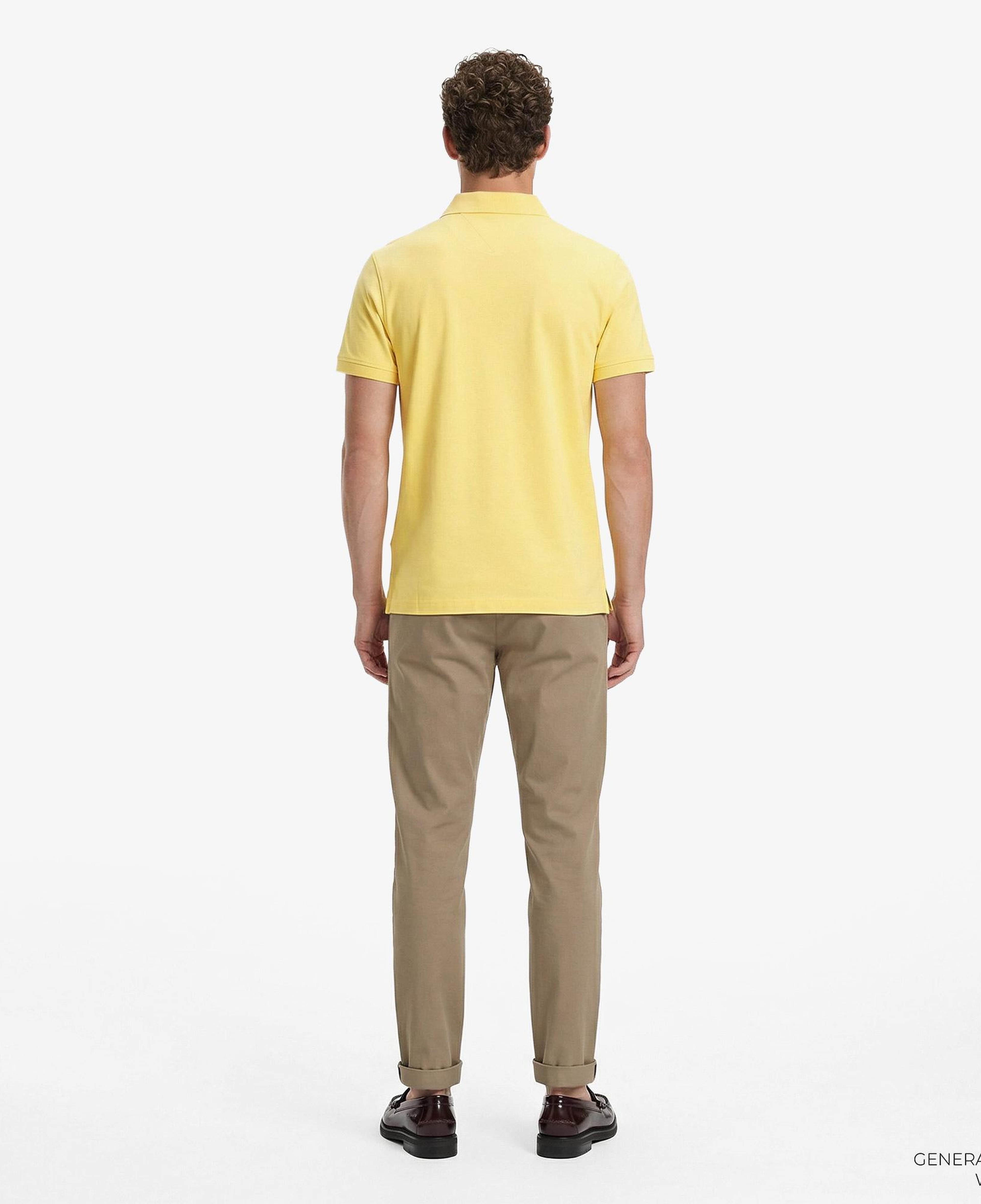 Tommy Hilfiger Core Essentials Erkek Sarı Polo Yaka T-Shirt