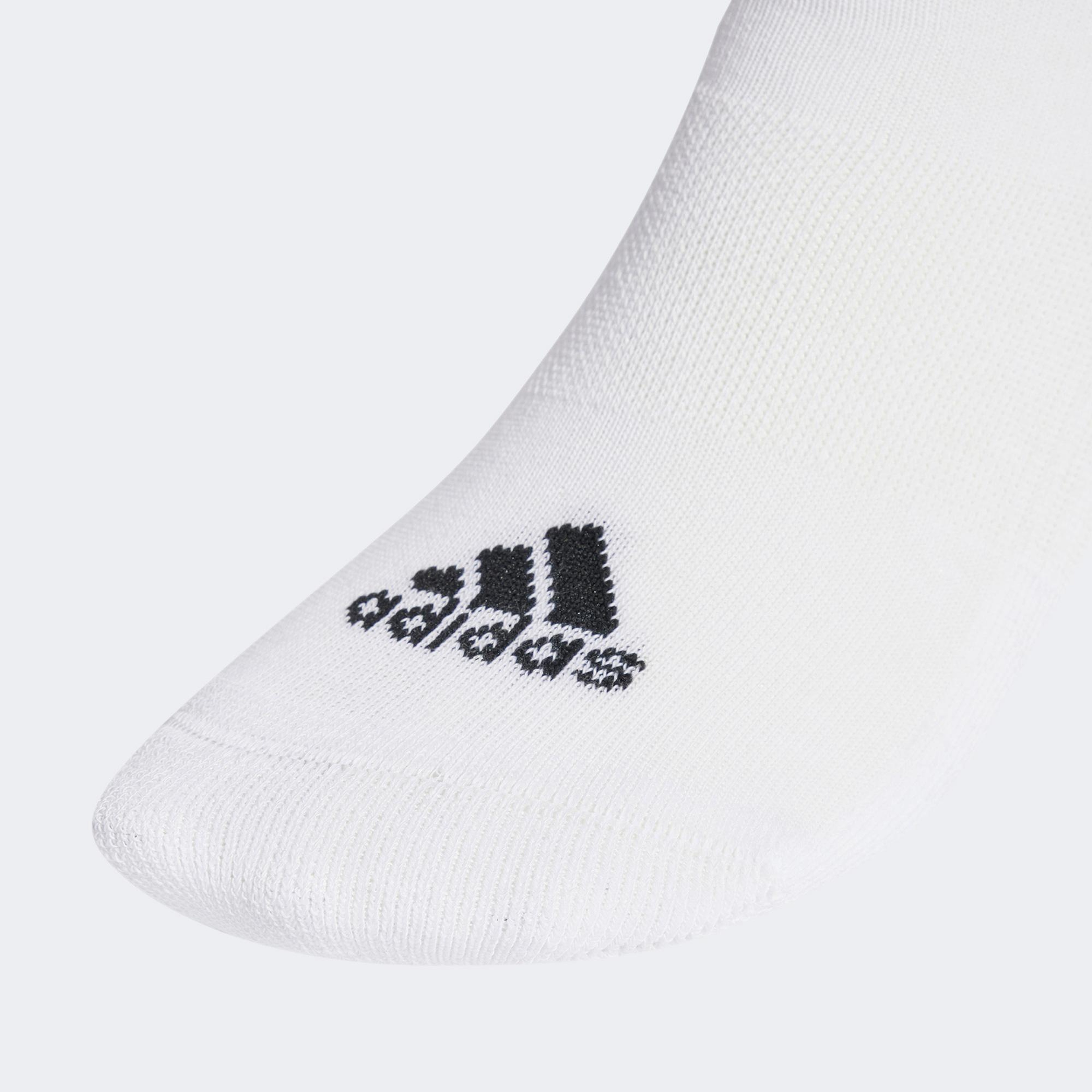 adidas Stripes Cushioned Sportswear Bilek Boy 3' lü Unisex Beyaz Çorap