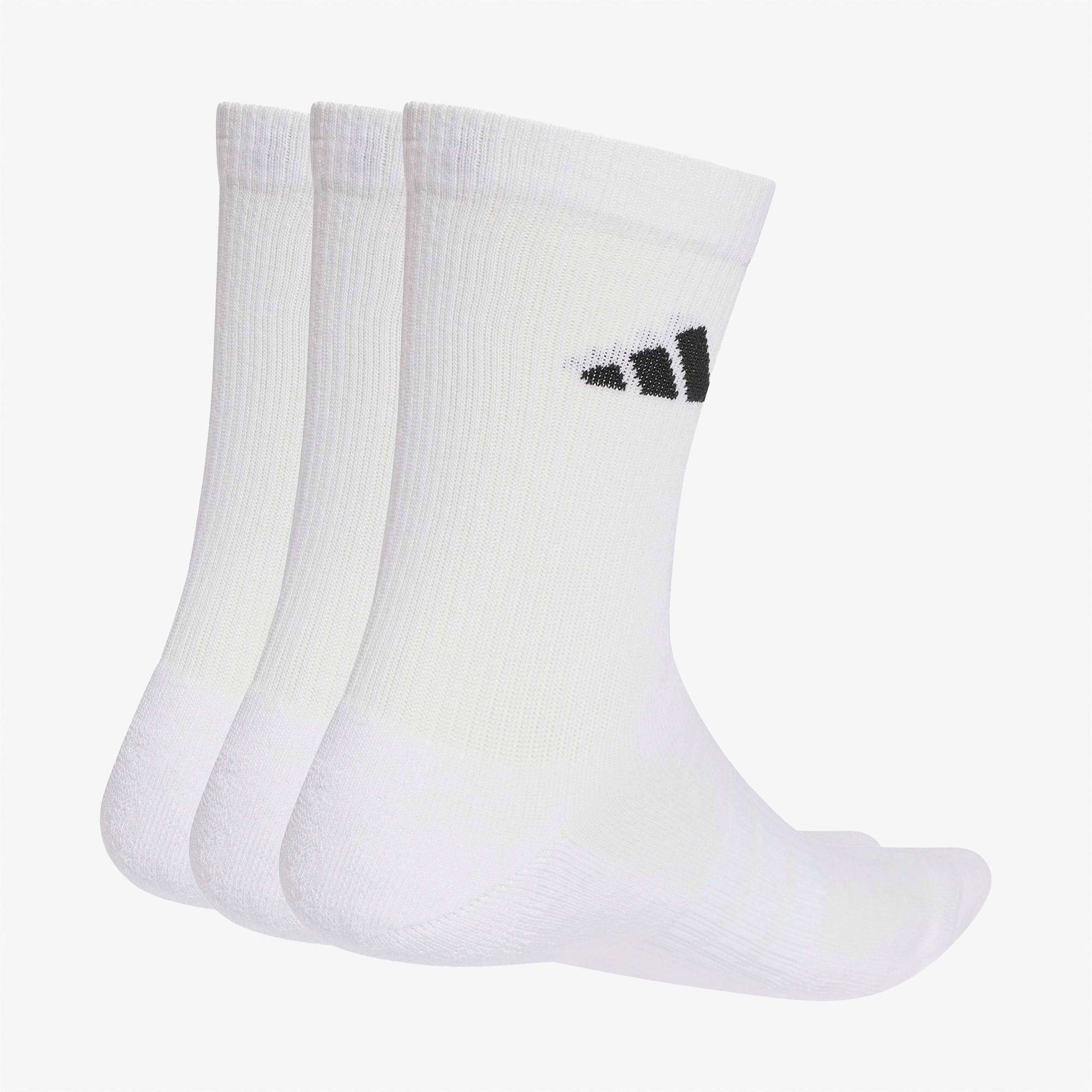 adidas Cushioned Sportswear 3' lü Unisex Beyaz Çorap