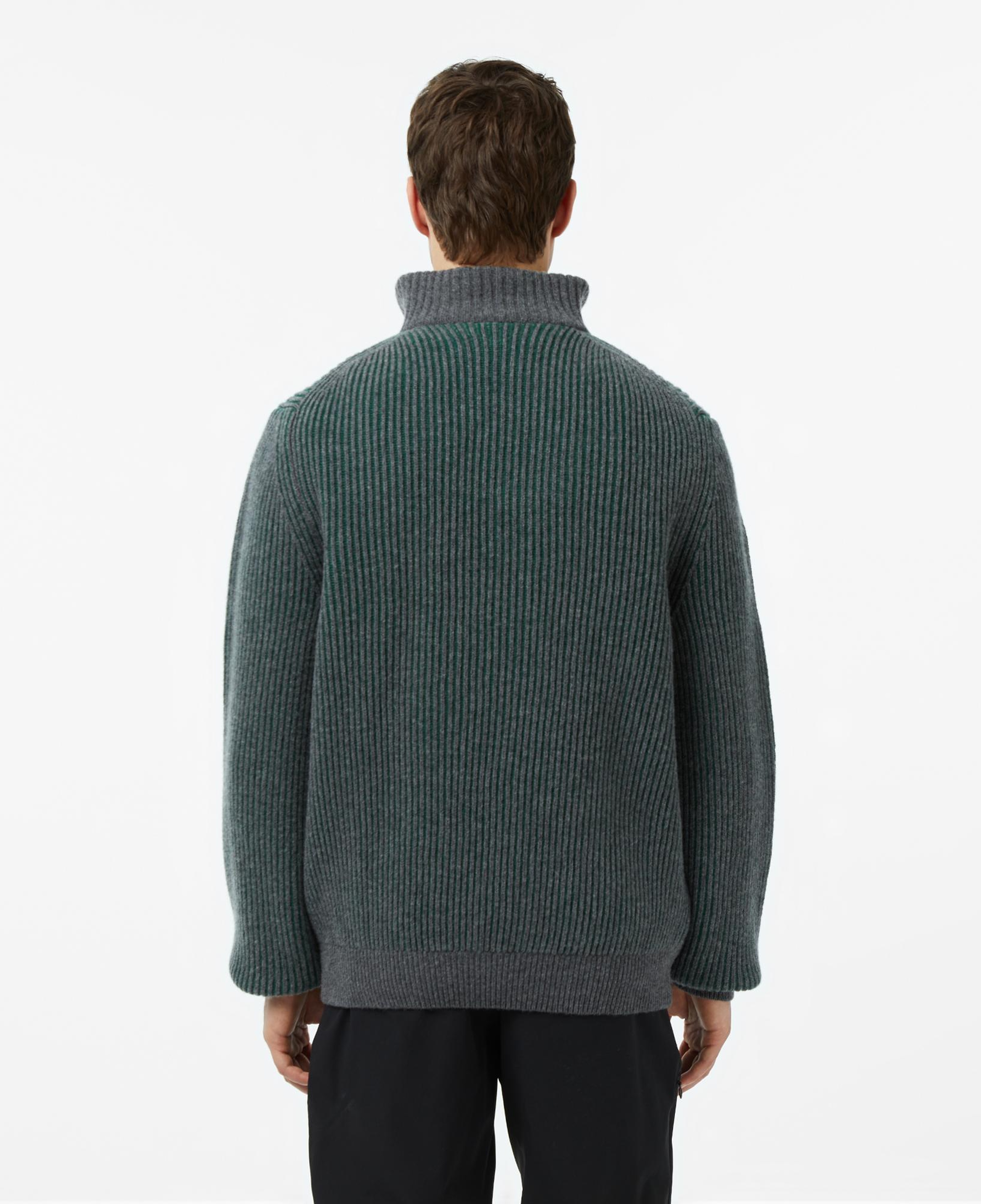 Lacoste Erkek Classic Fit Polo Yaka Gri Kazak