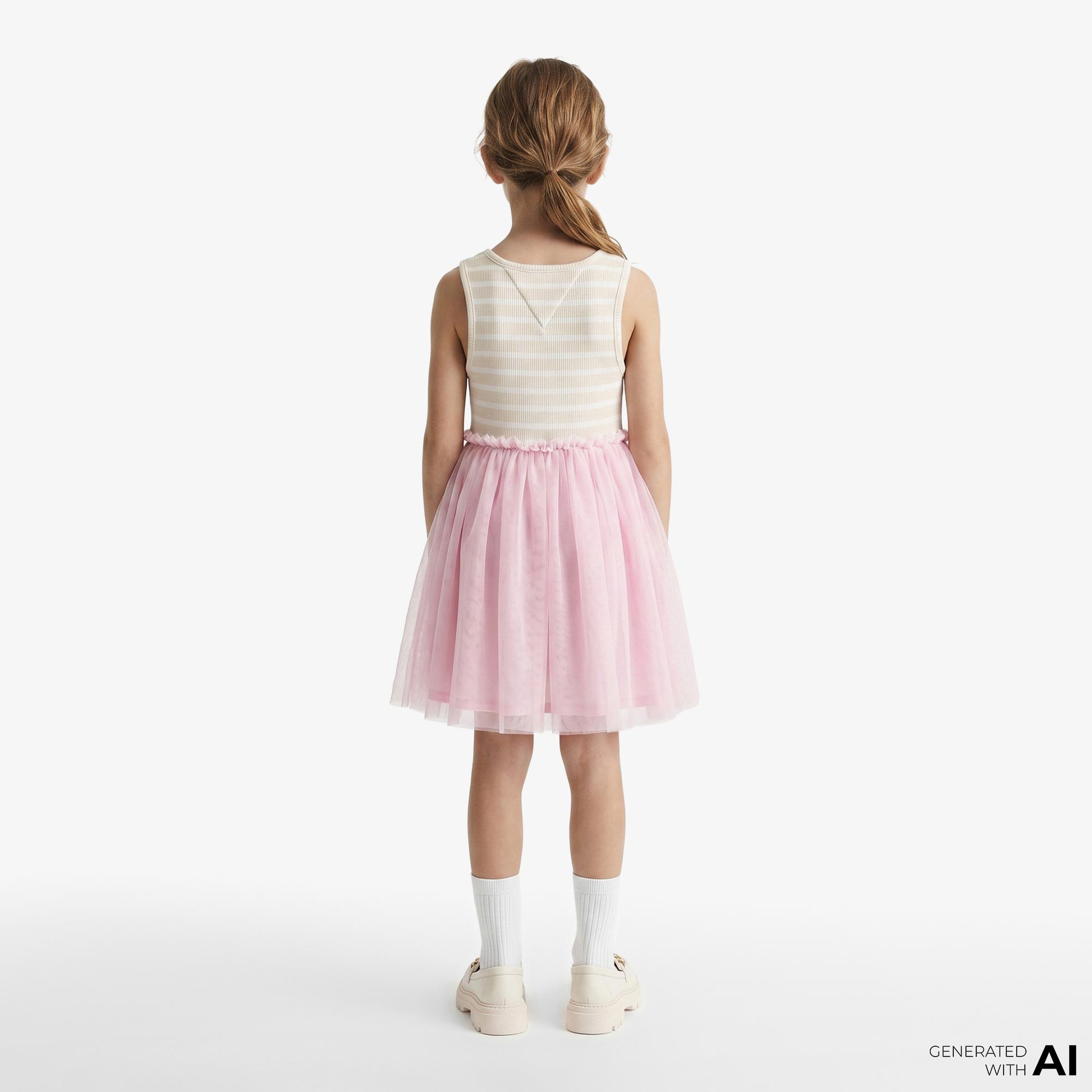 Tommy Hilfiger Little Çocuk Pembe Elbise