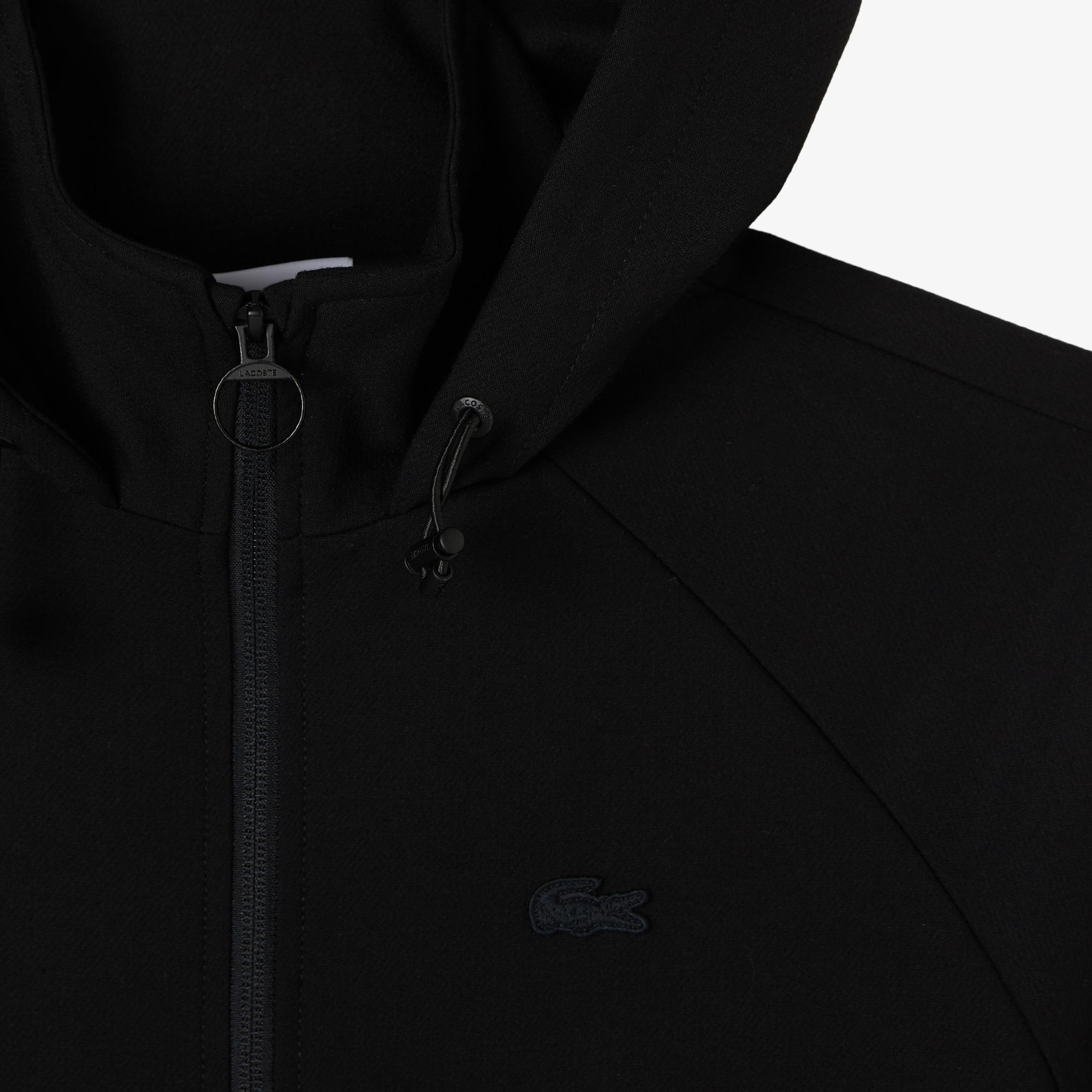 Lacoste Kadın Regular Fit Kapüşonlu Siyah Dış Gömlek