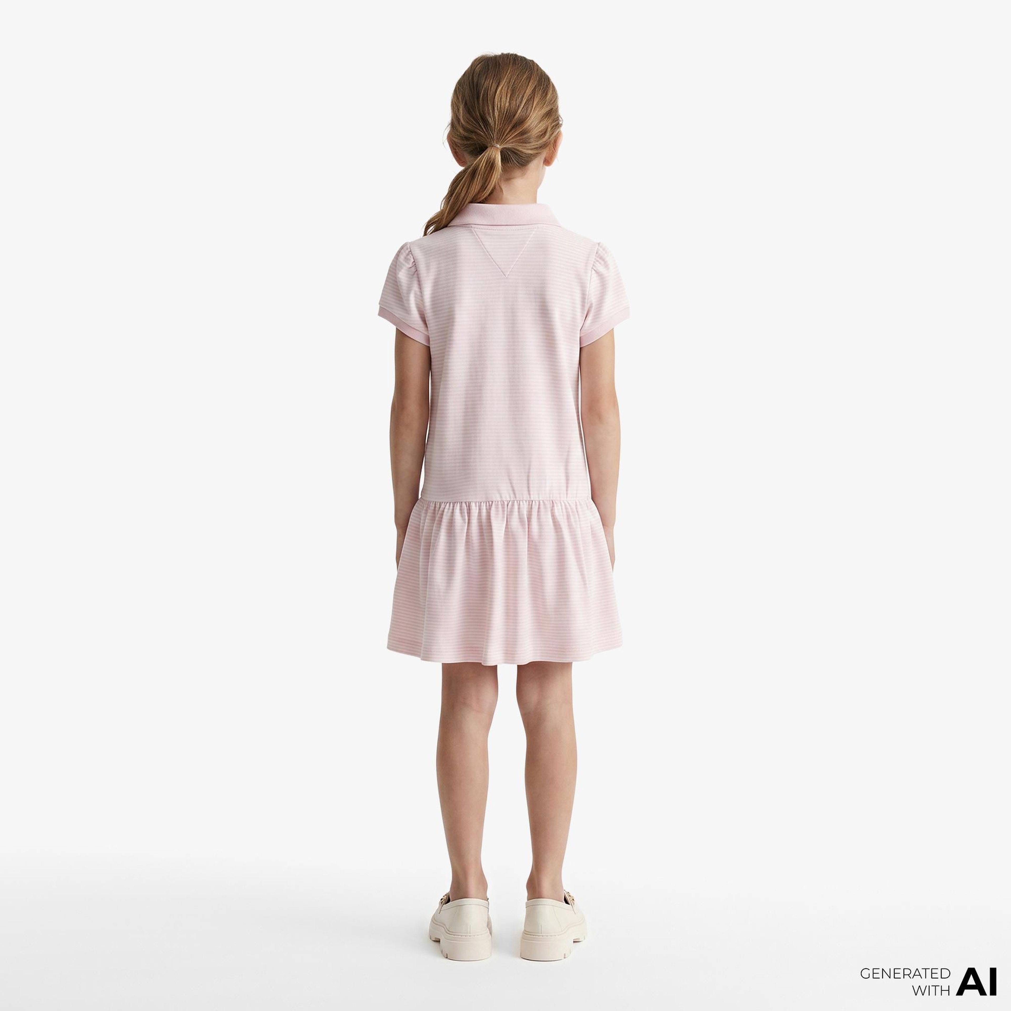 Tommy Hilfiger Little Çocuk Pembe Elbise