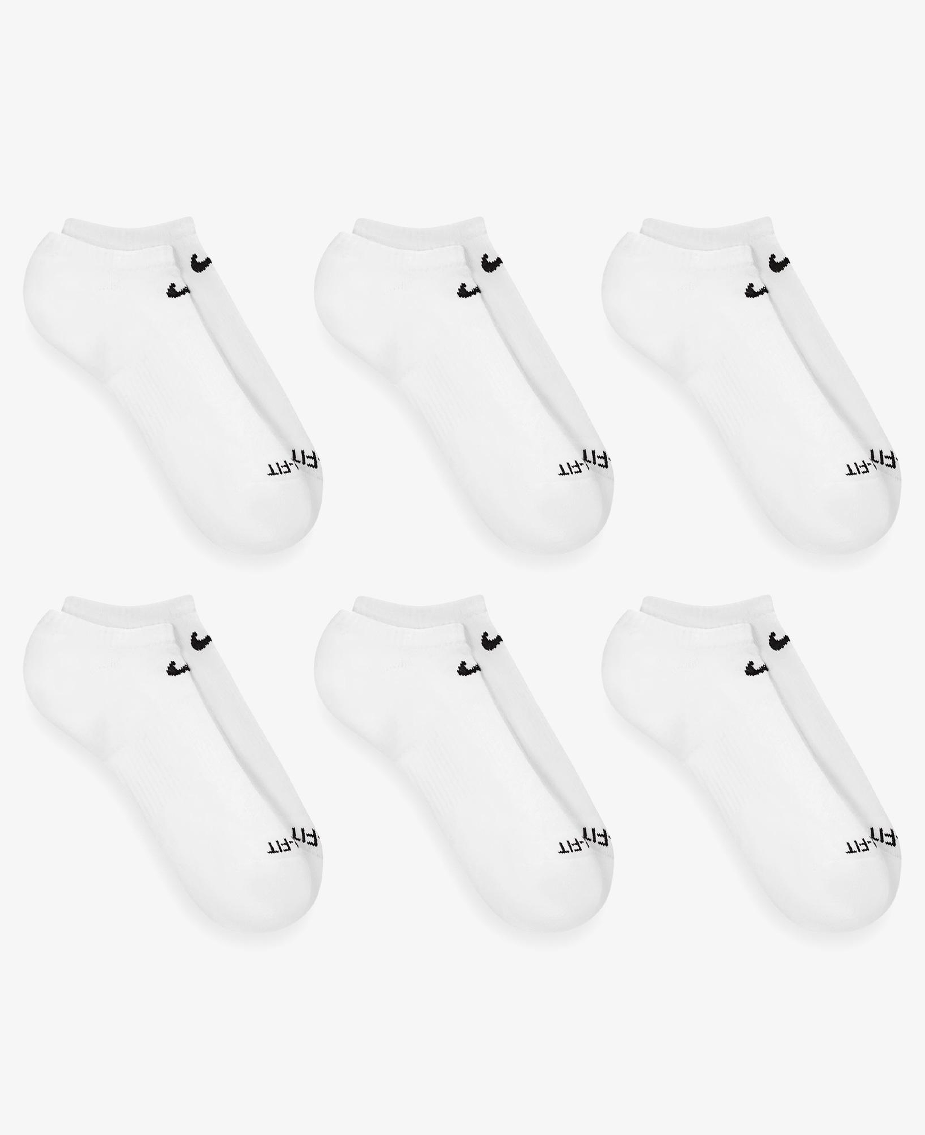 Nike Everyday Plus Cushioned Erkek Beyaz 3'lü Çorap