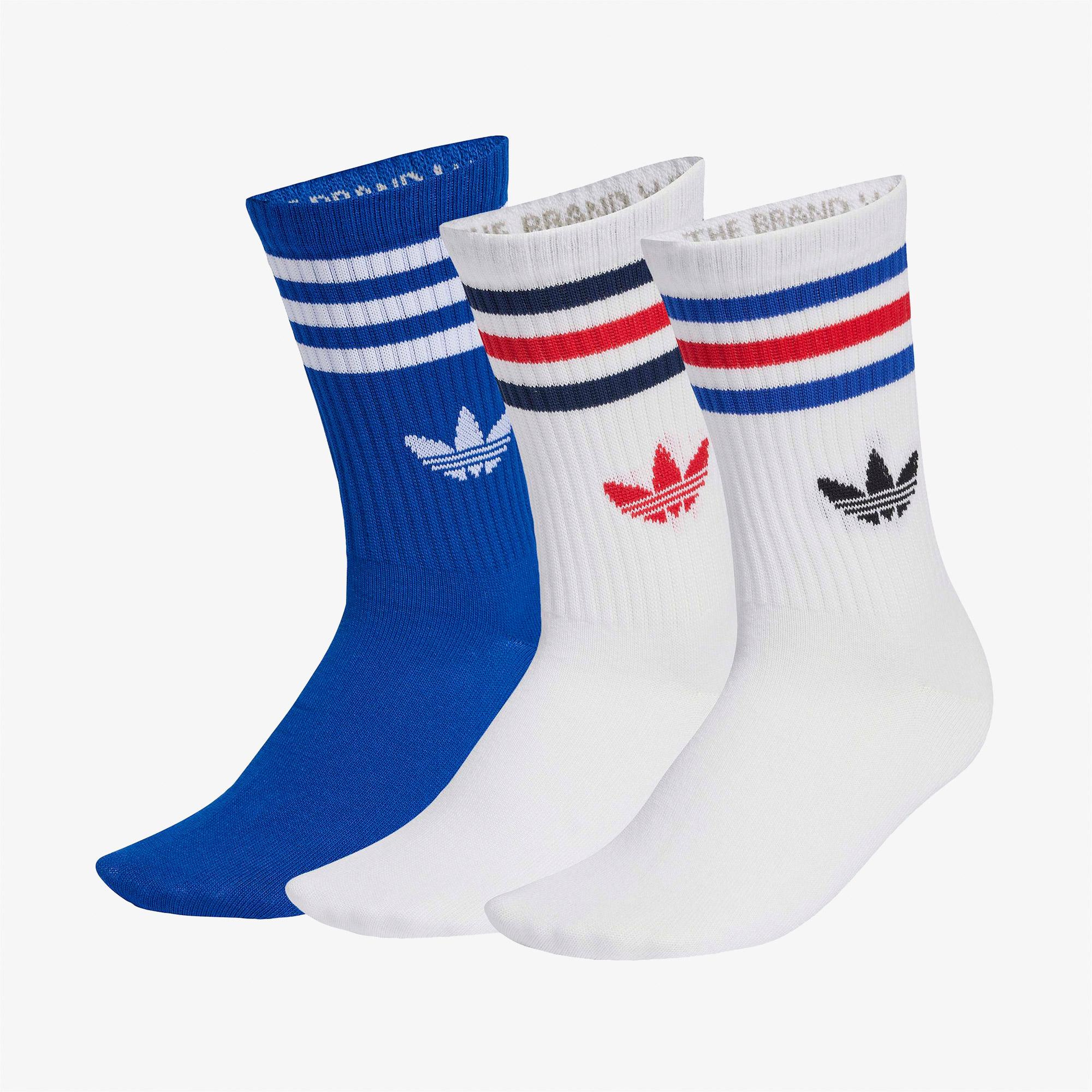 adidas 3-Stripes 3' lü Unisex Renkli Çorap