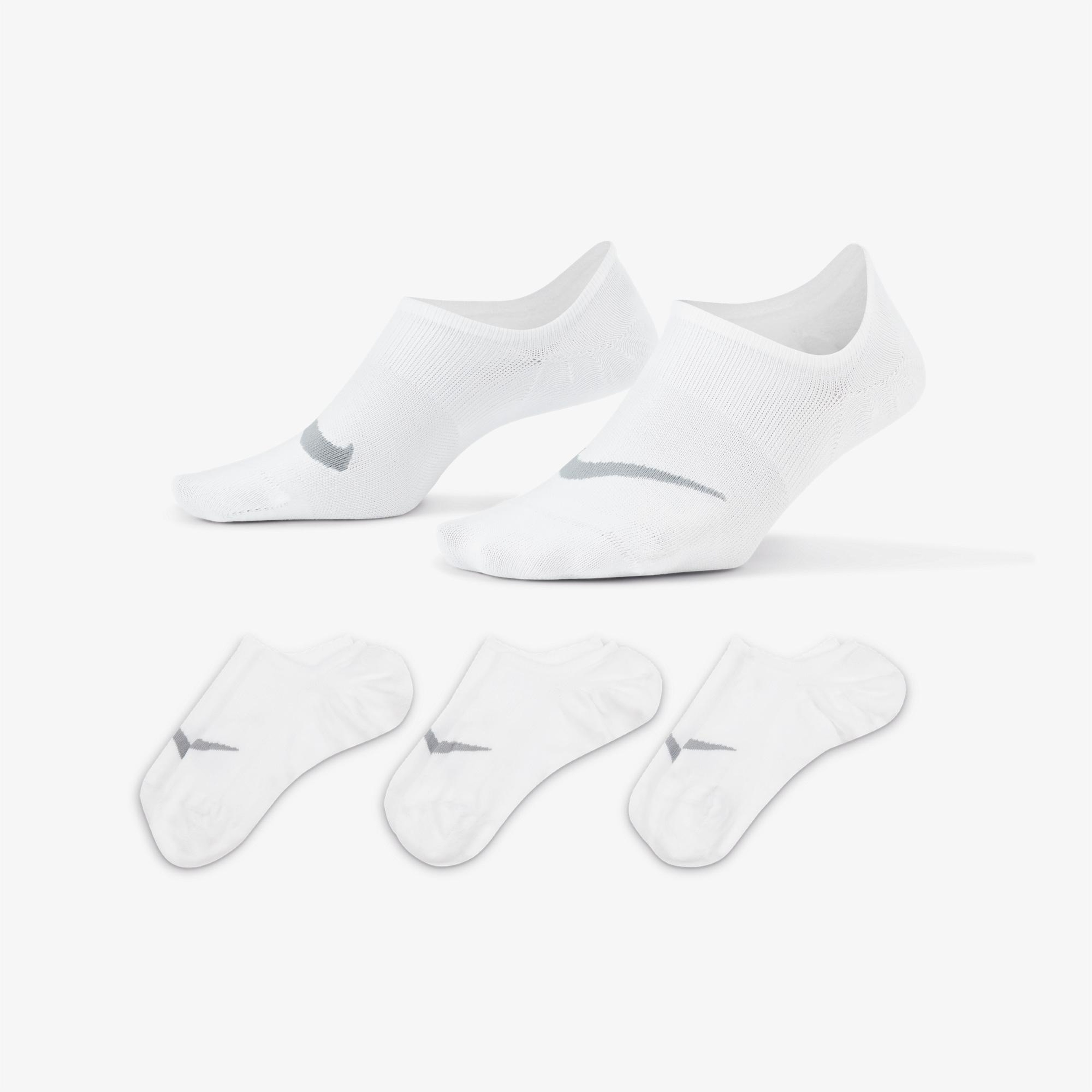 Nike Everyday Plus Lightweight 3' lü Kadın Beyaz Çorap