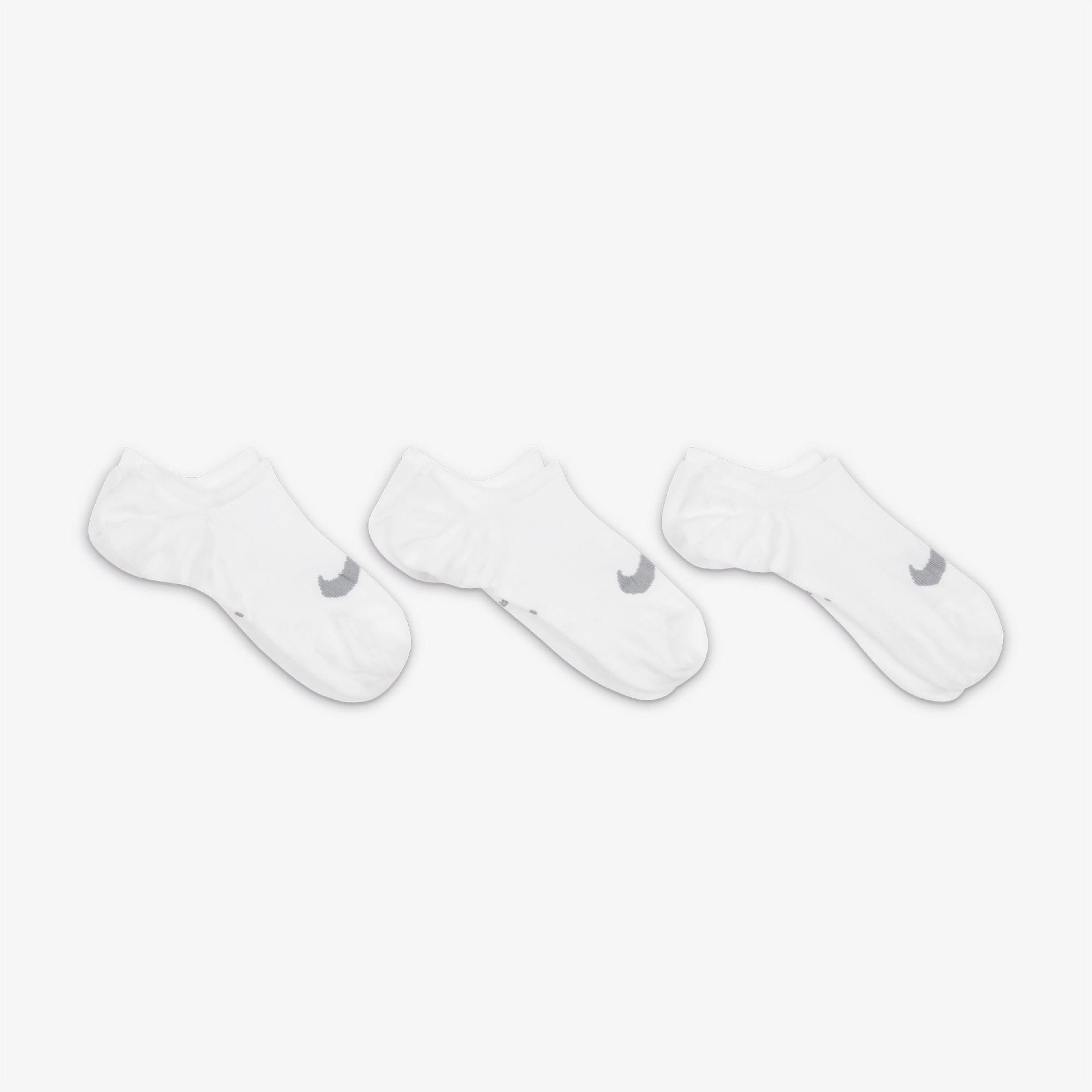 Nike Everyday Plus Lightweight 3' lü Kadın Beyaz Çorap