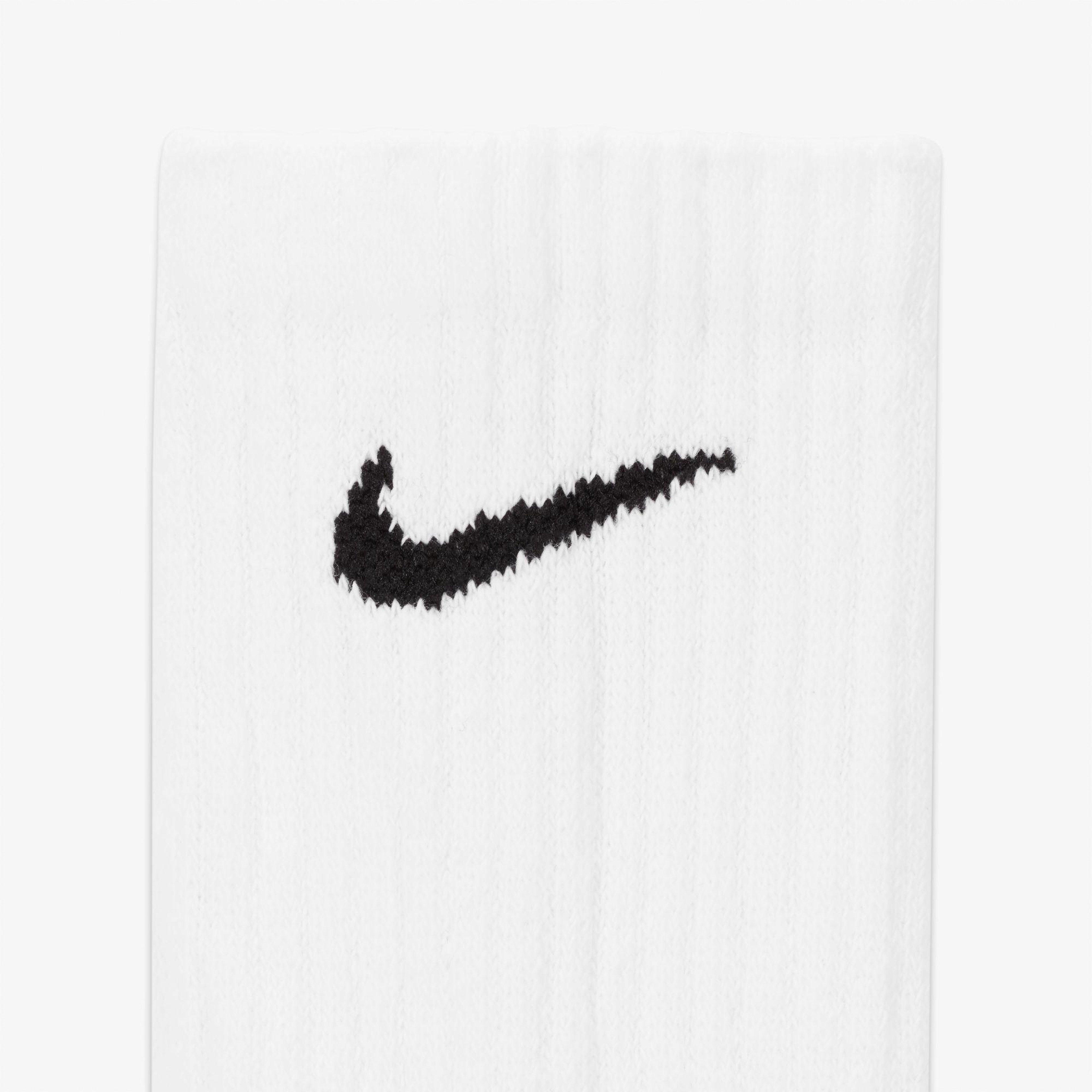 Nike Everyday Cush Crew 6' lı Unisex Beyaz Çorap