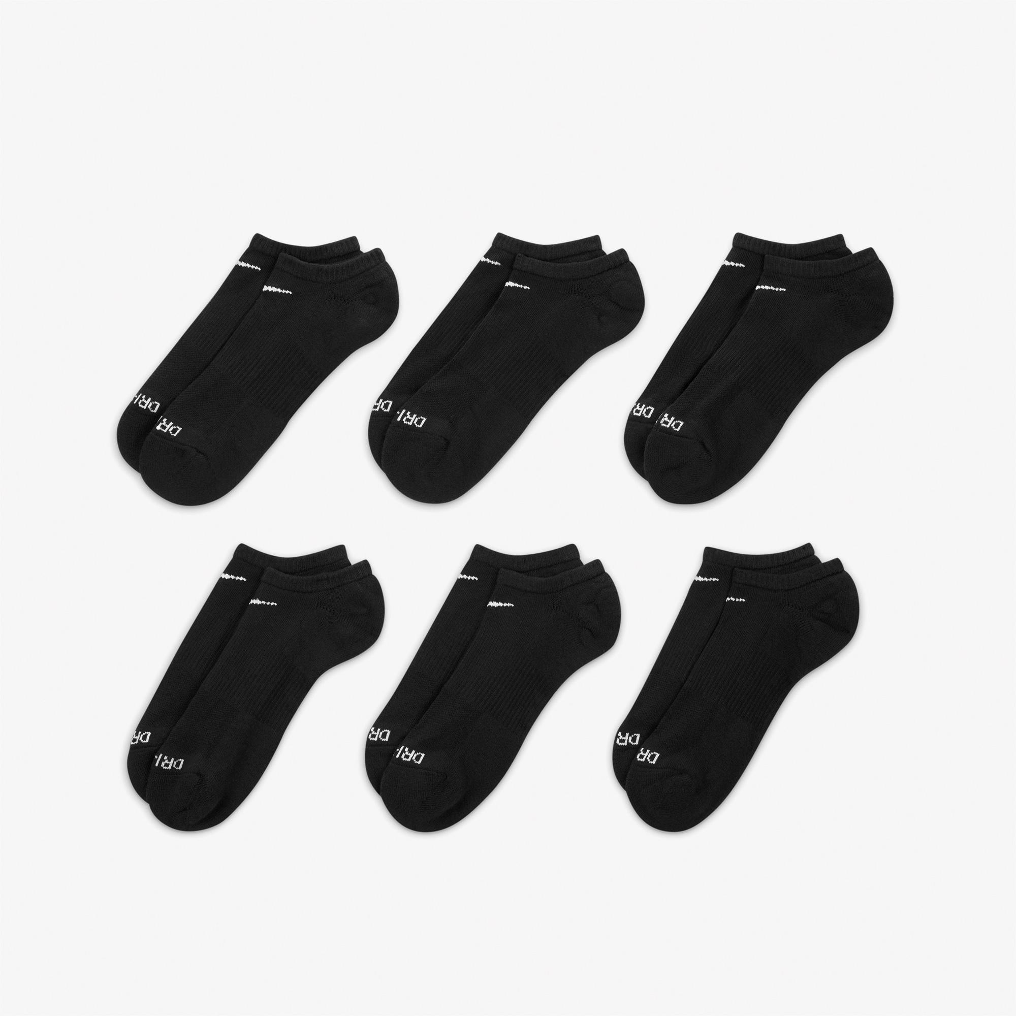 Nike Everyday Plus Cushioned Erkek Siyah 3' lü Çorap