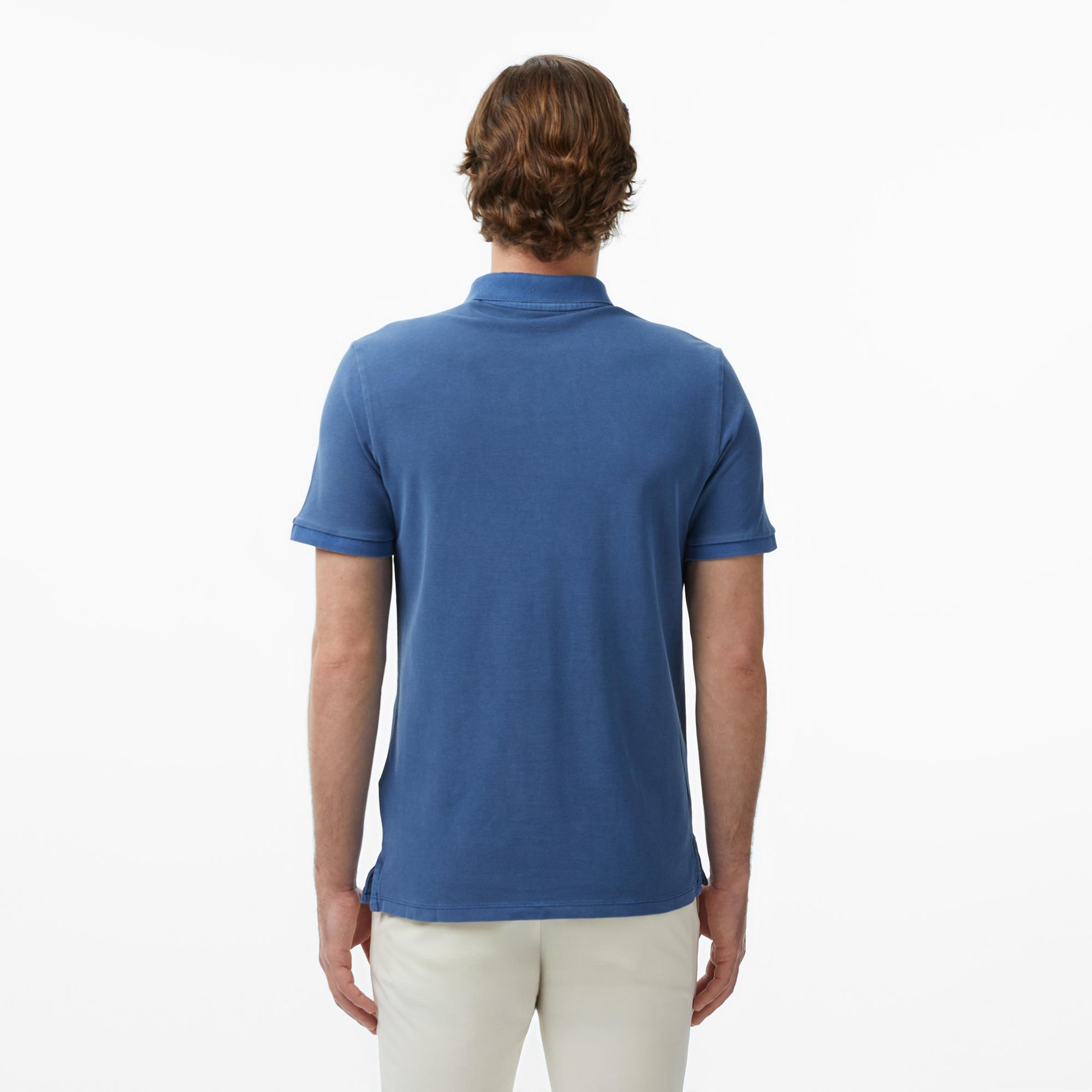 Guess Piquet Regular Fit Erkek Lacivert Polo