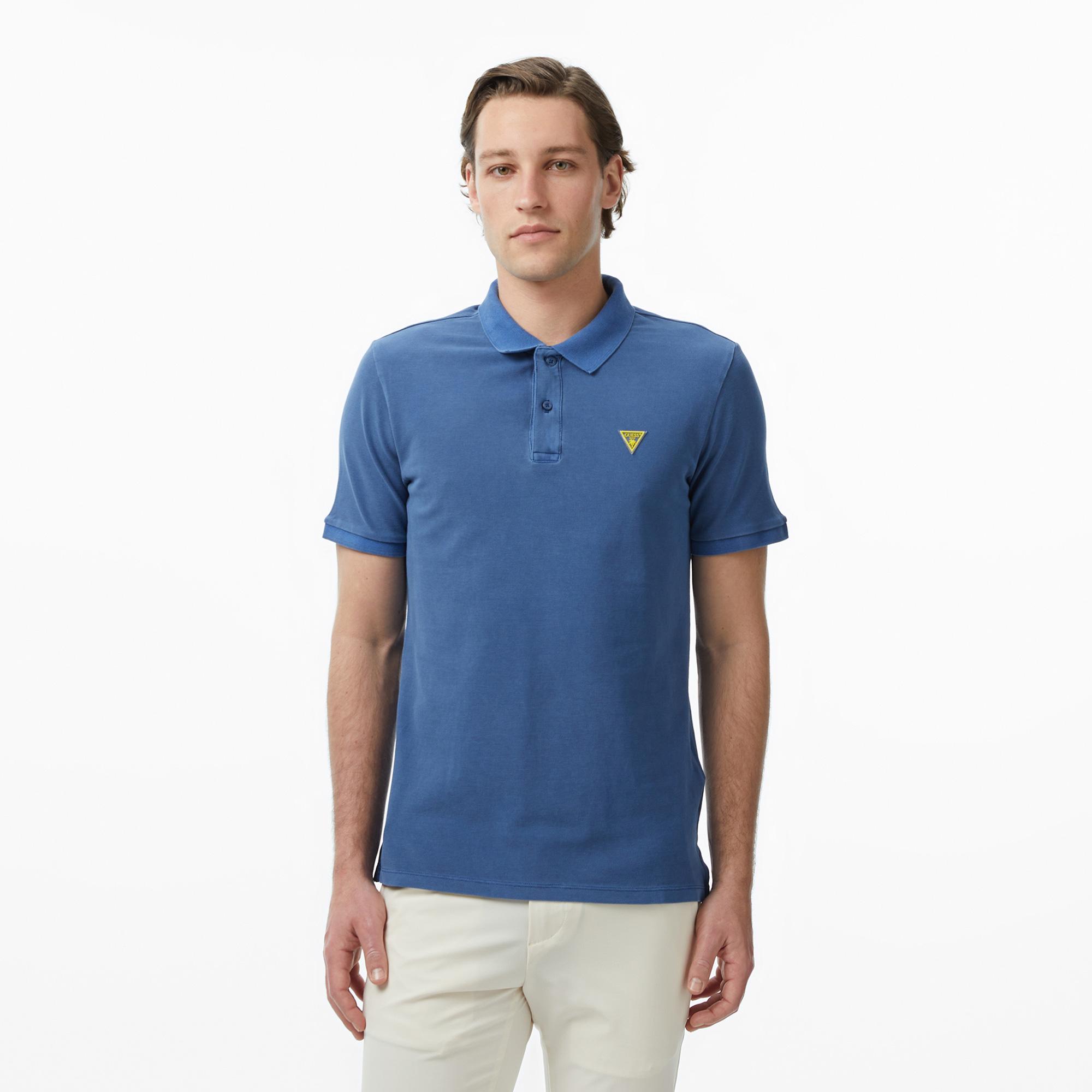 Guess Piquet Regular Fit Erkek Lacivert Polo