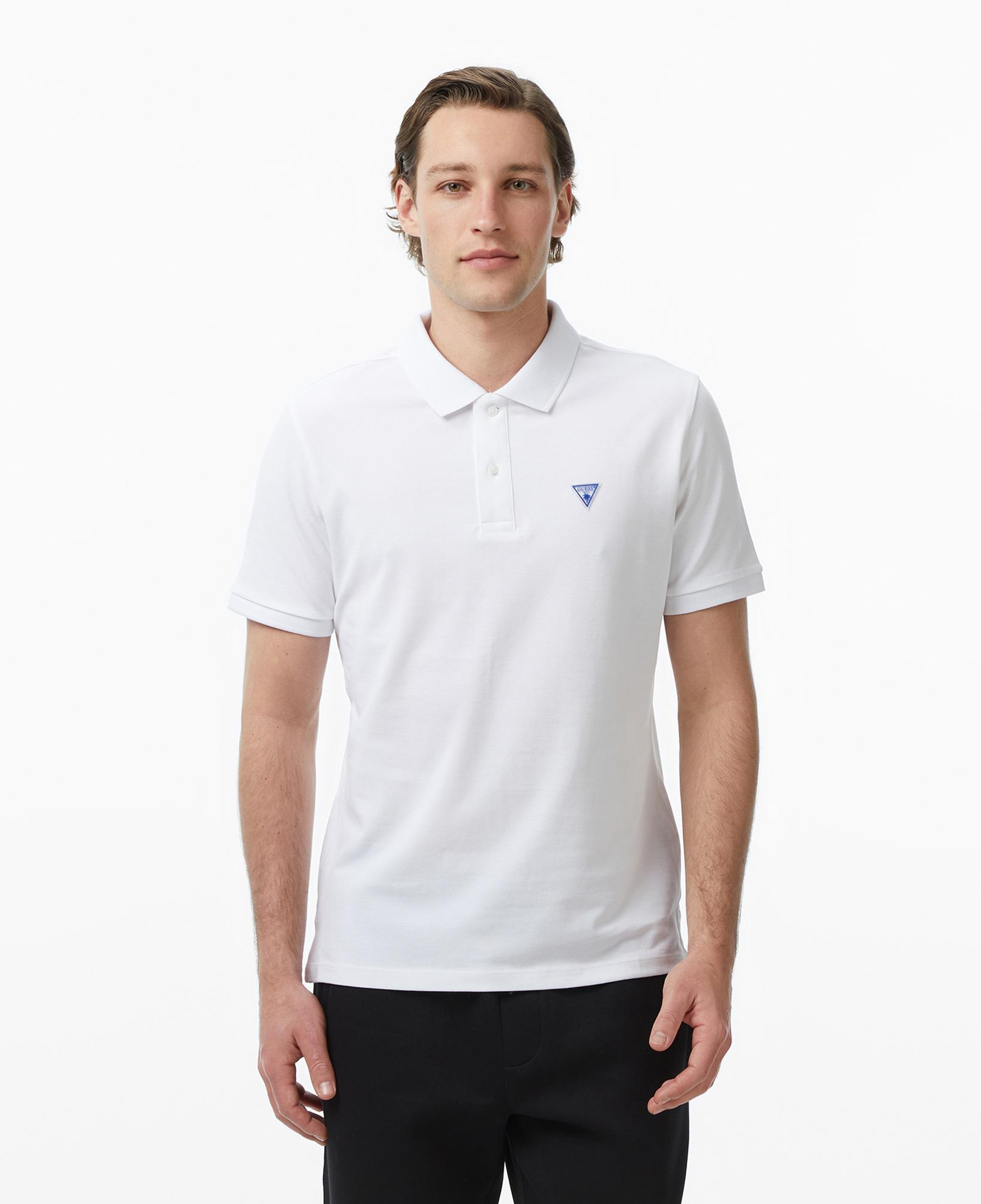 Guess Piquet Regular Fit Erkek Beyaz Polo