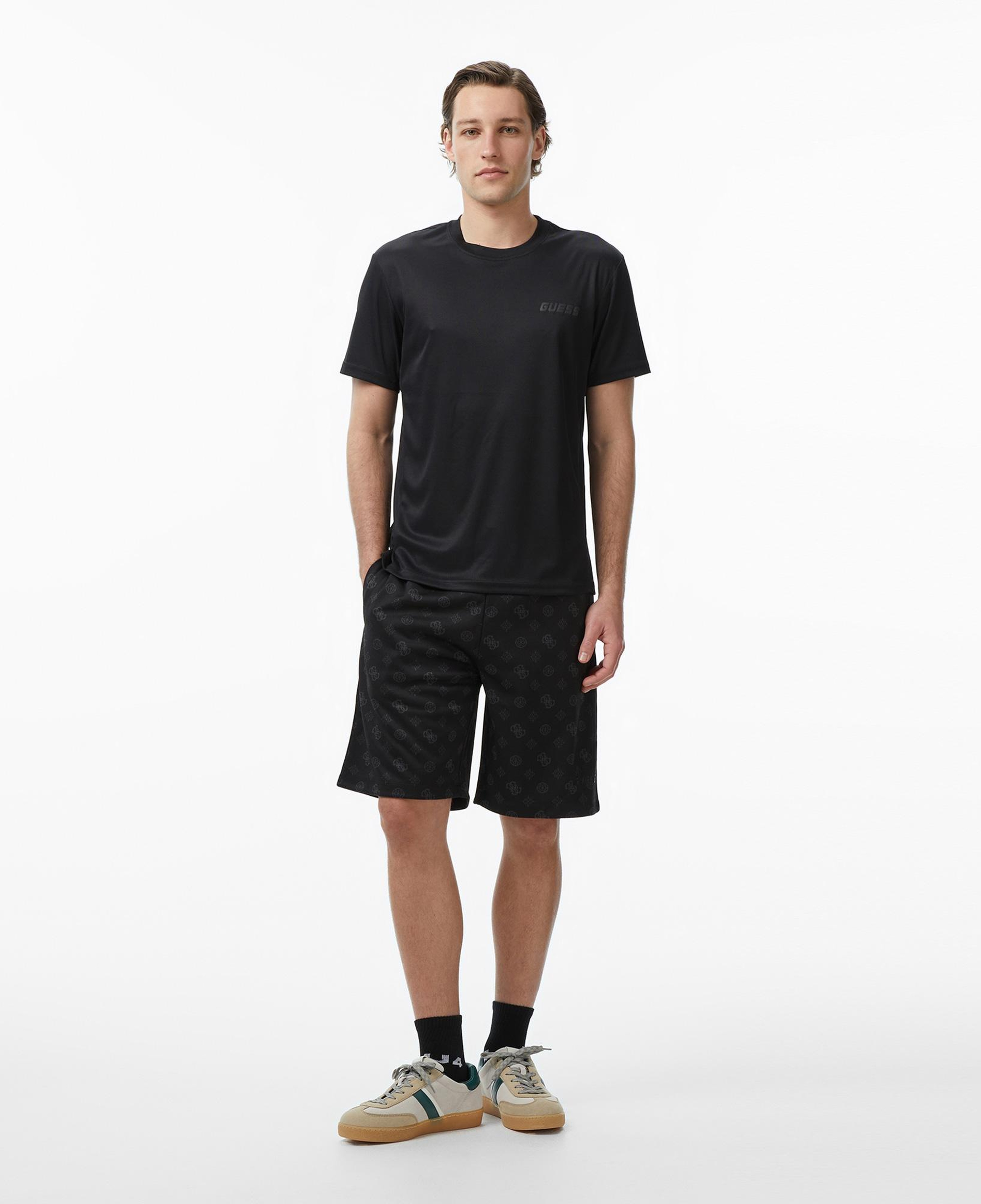 Guess Romolo Aktif Regular Fit Erkek Siyah T-Shirt