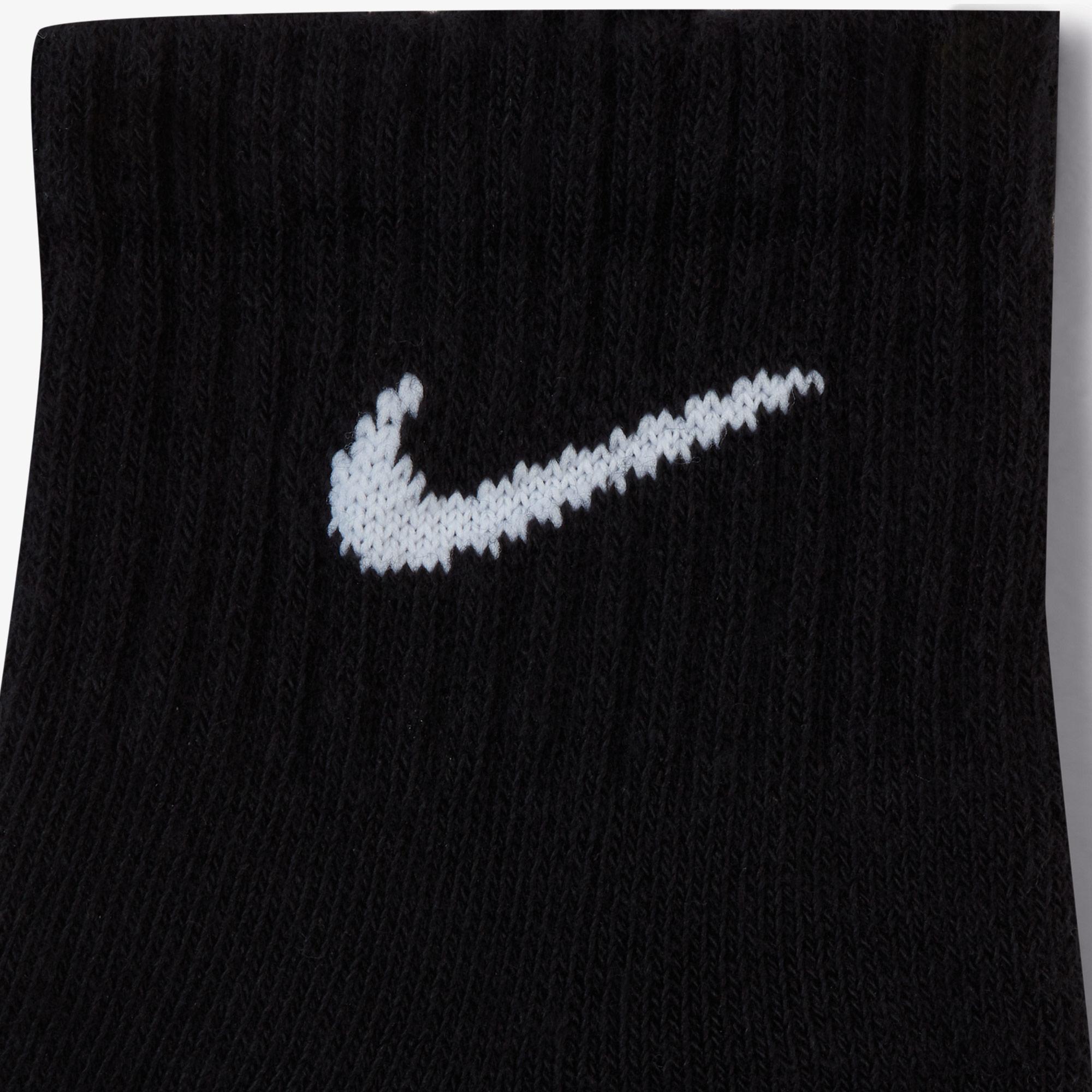 Nike Everyday Cush Ankle 3' lü Unisex Siyah Çorap