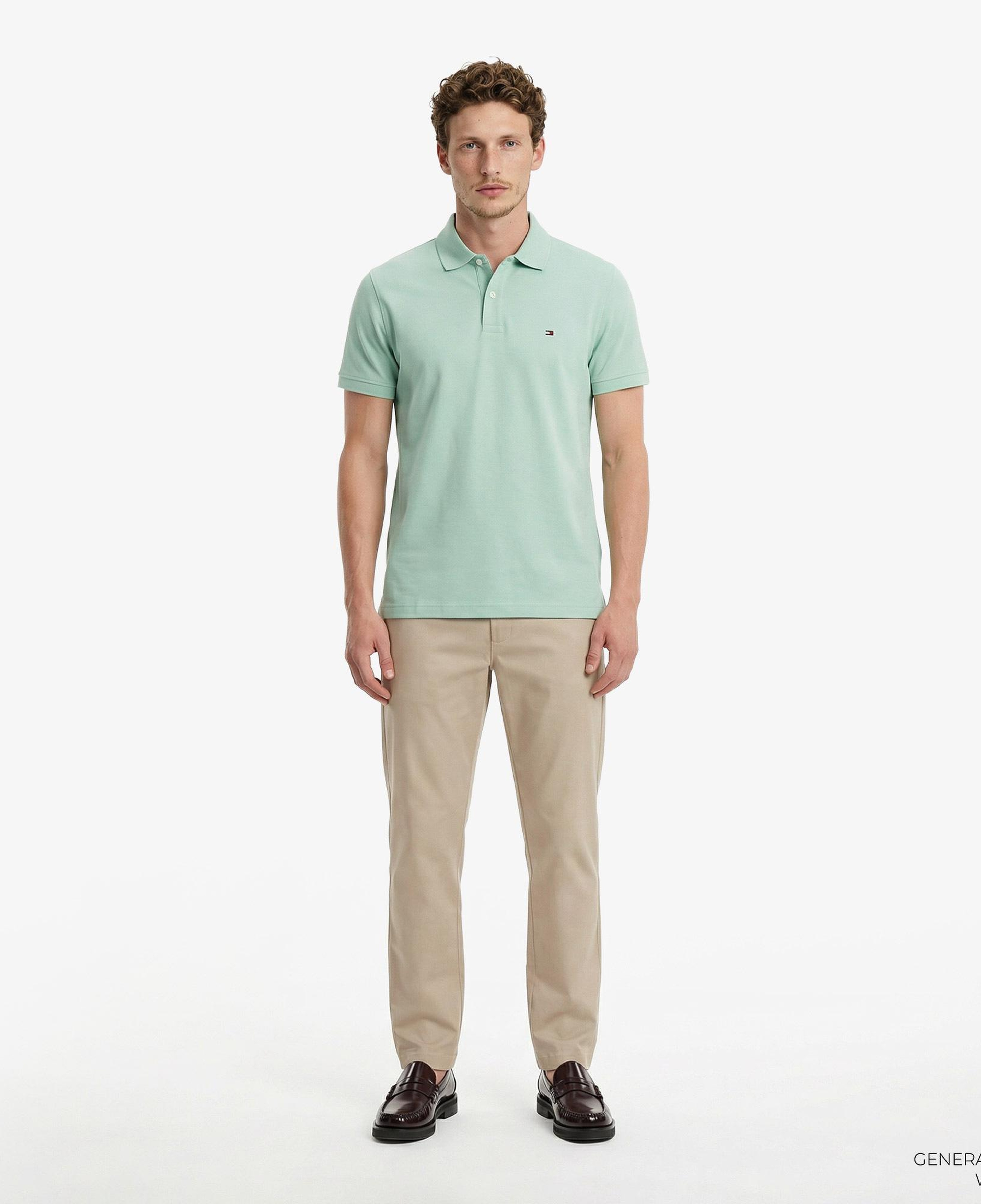Tommy Hilfiger Core Essentials Erkek Yeşil Polo Yaka T-Shirt