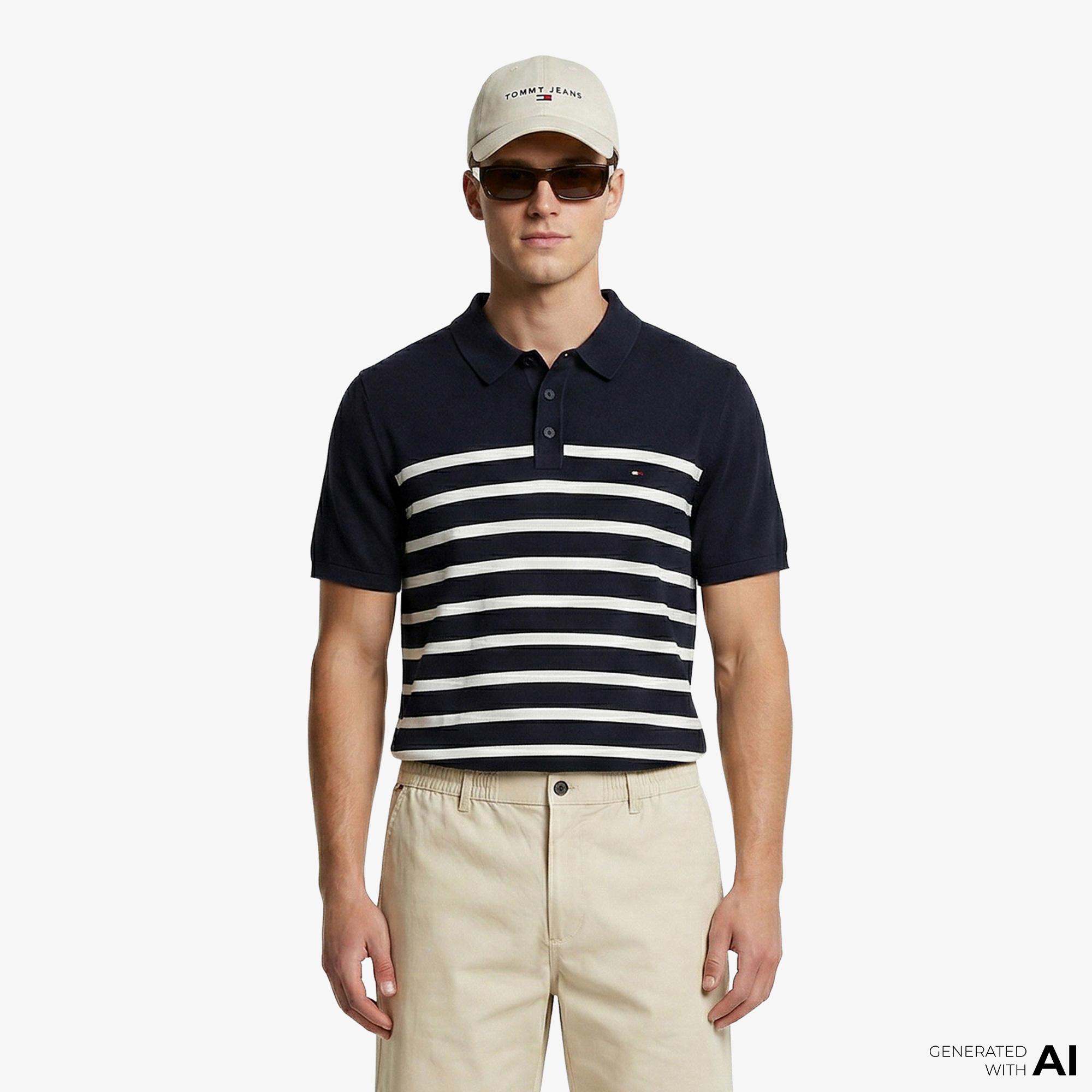 Tommy Hilfiger Core Essentials Erkek Lacivert Triko