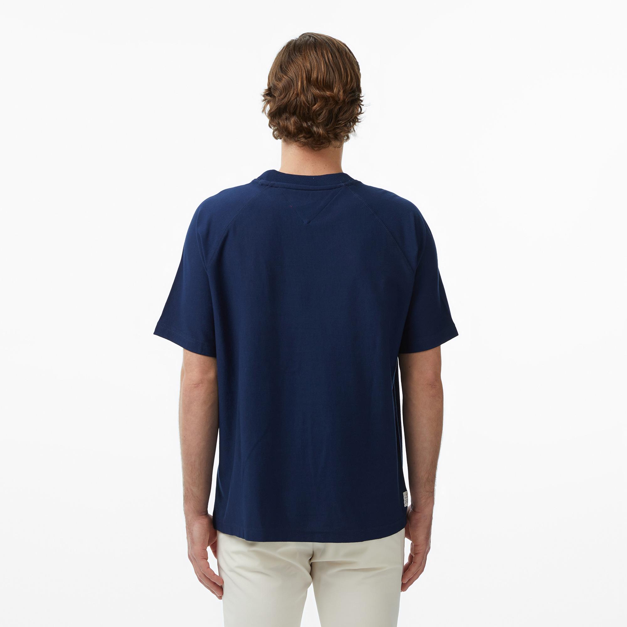 Tommy Hilfiger Brand Love Erkek Lacivert T-Shirt