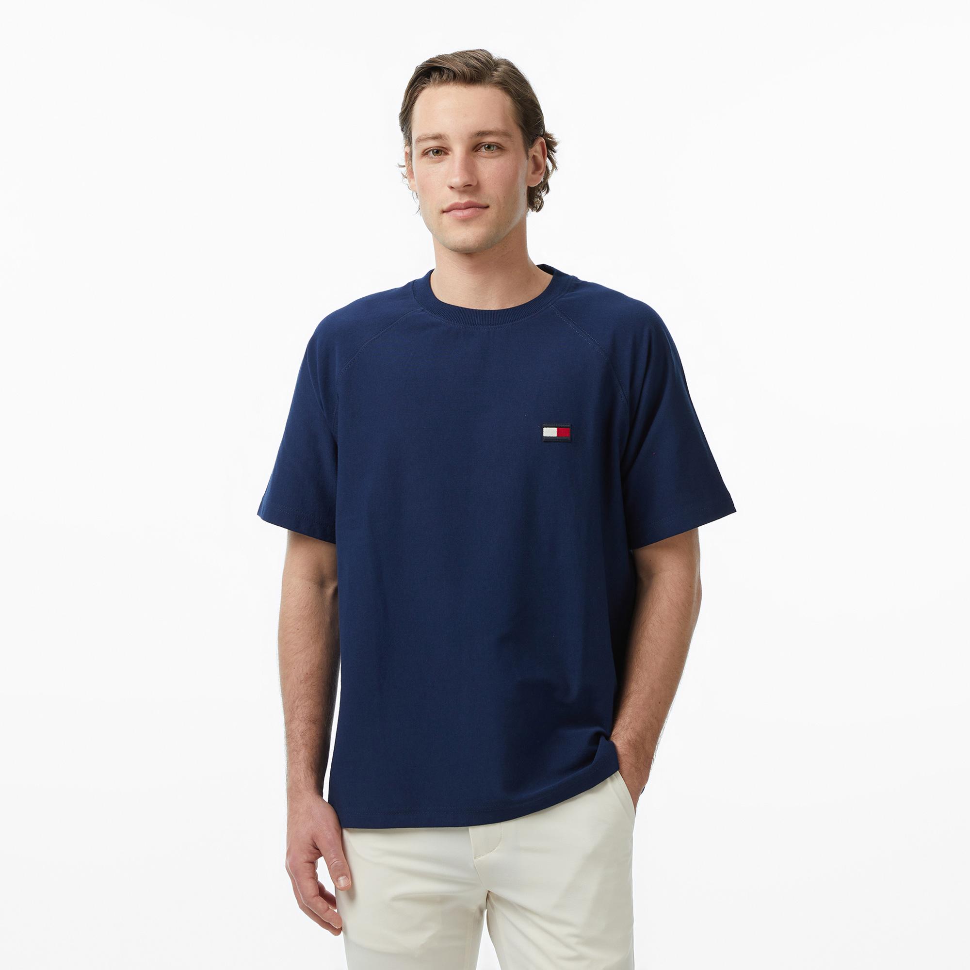 Tommy Hilfiger Brand Love Erkek Lacivert T-Shirt