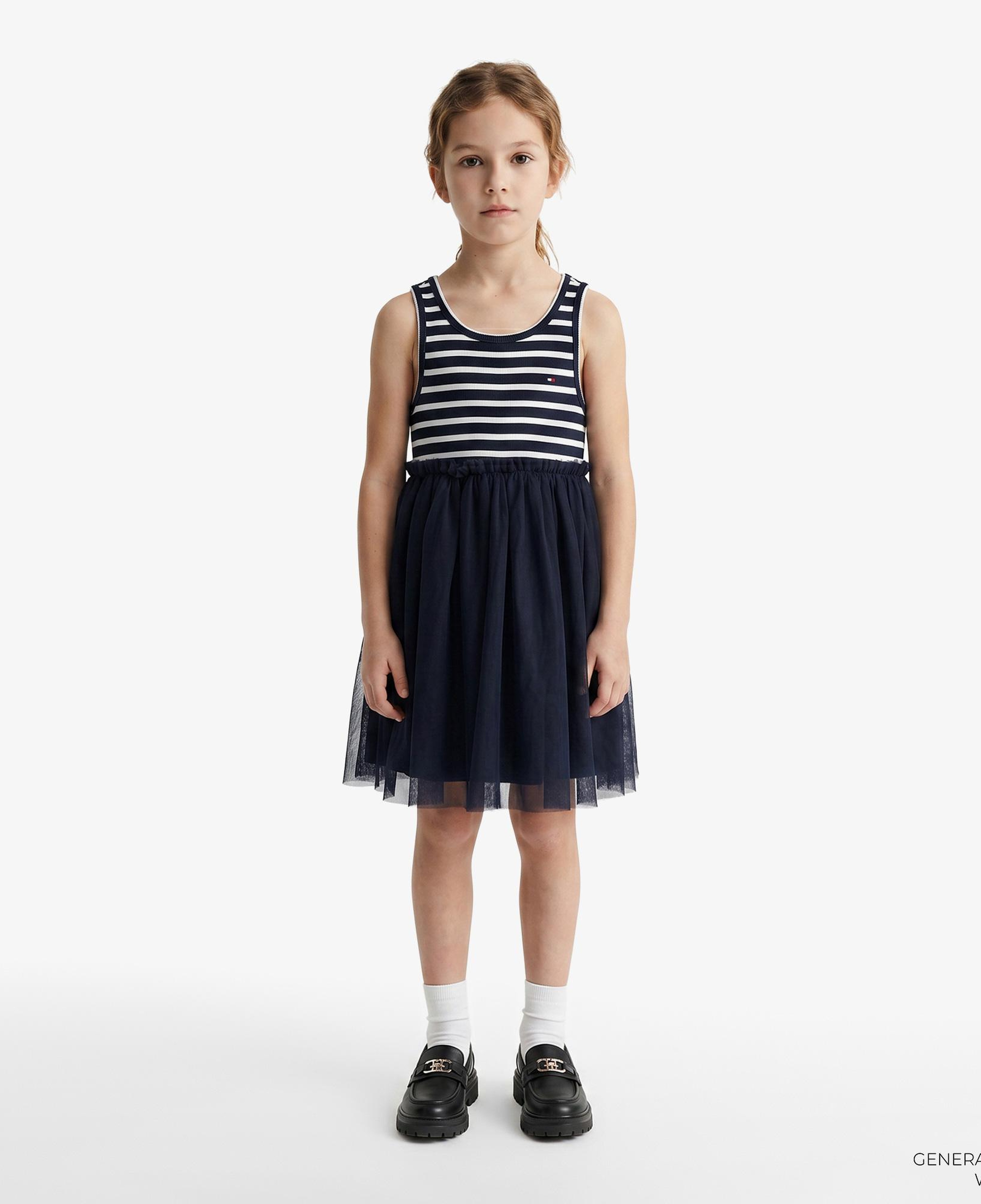 Tommy Hilfiger Little Çocuk Lacivert Elbise