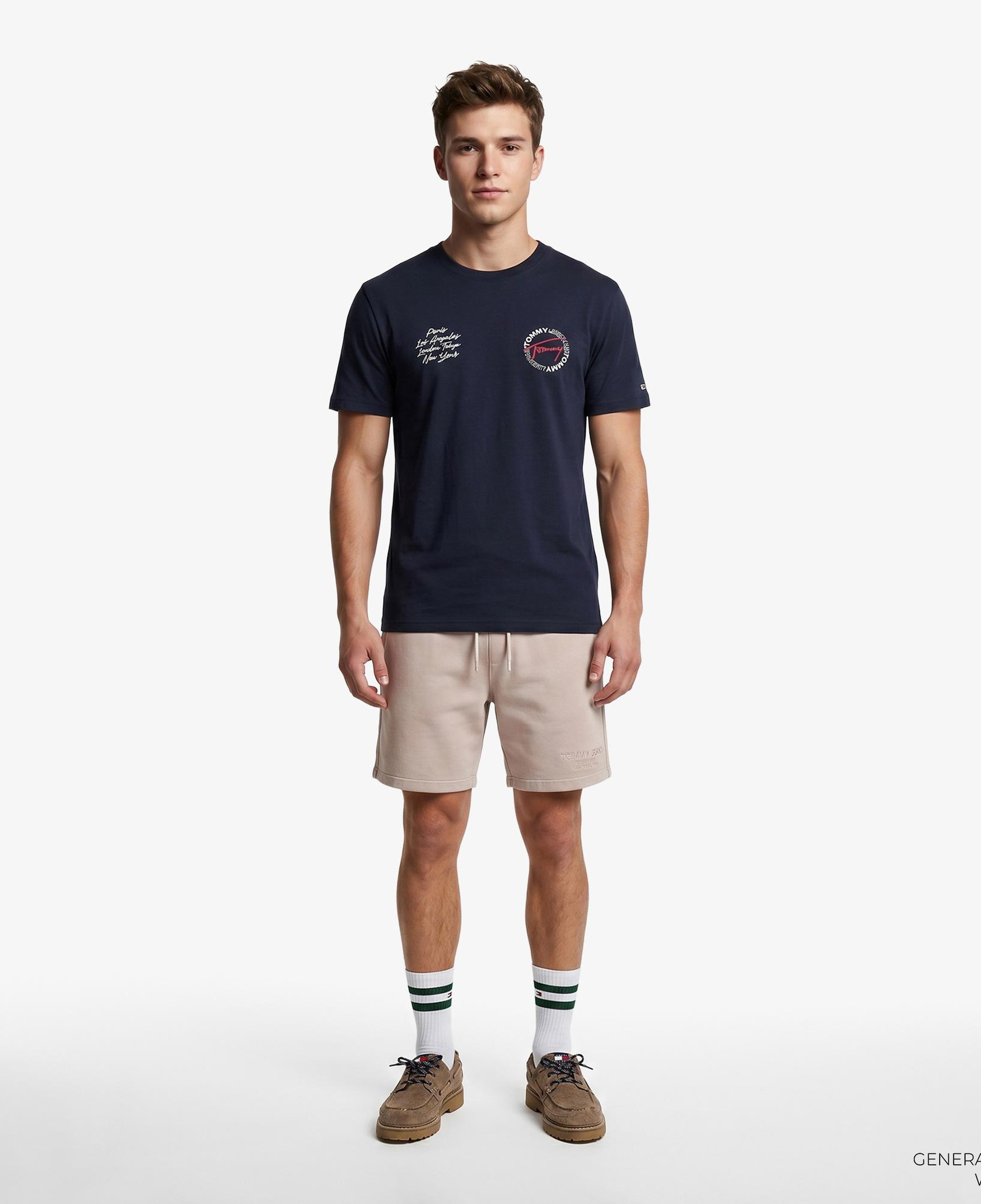 Tommy Hilfiger Signature Erkek Lacivert T-Shirt