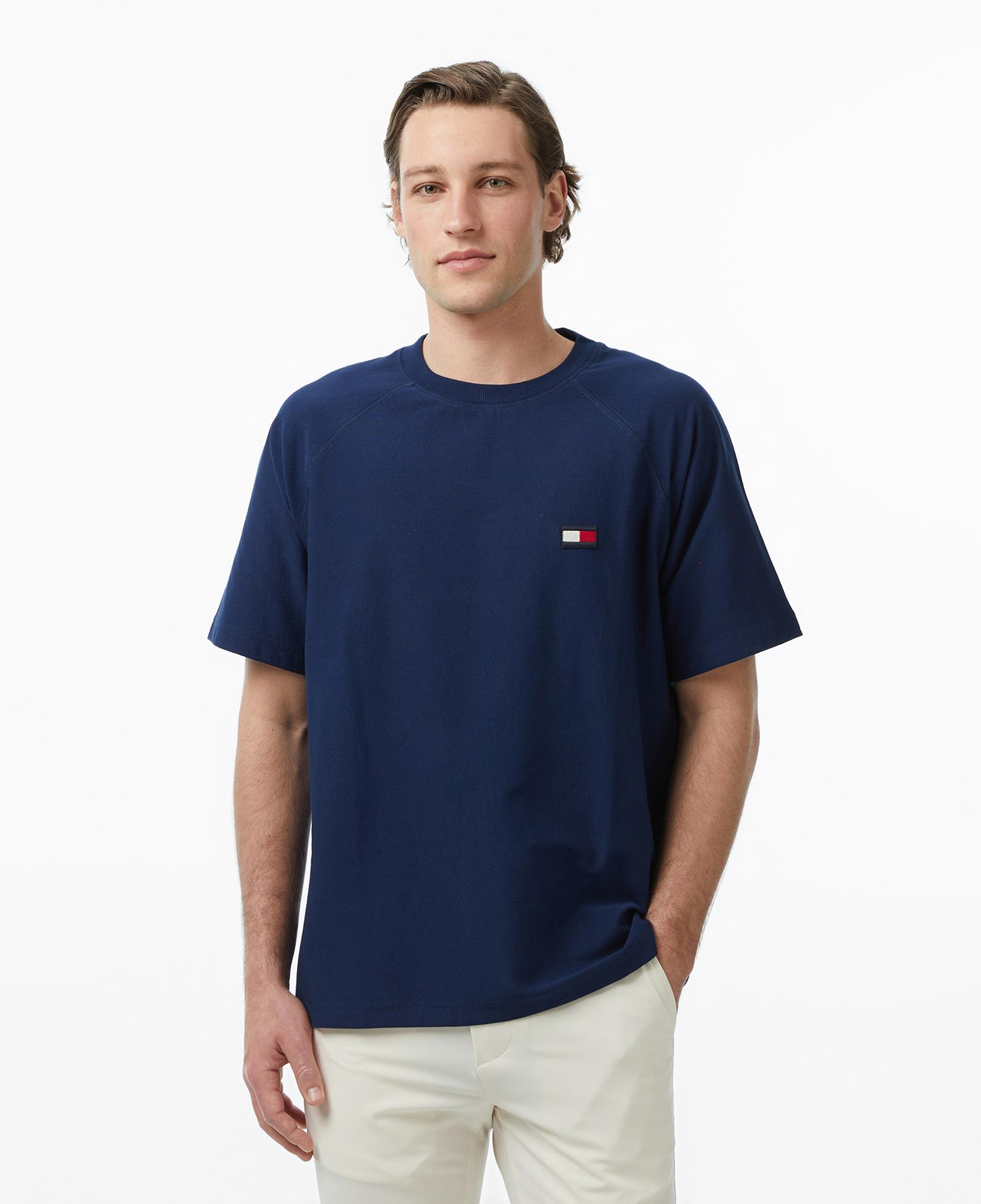 Tommy Hilfiger Brand Love Erkek Lacivert T-Shirt