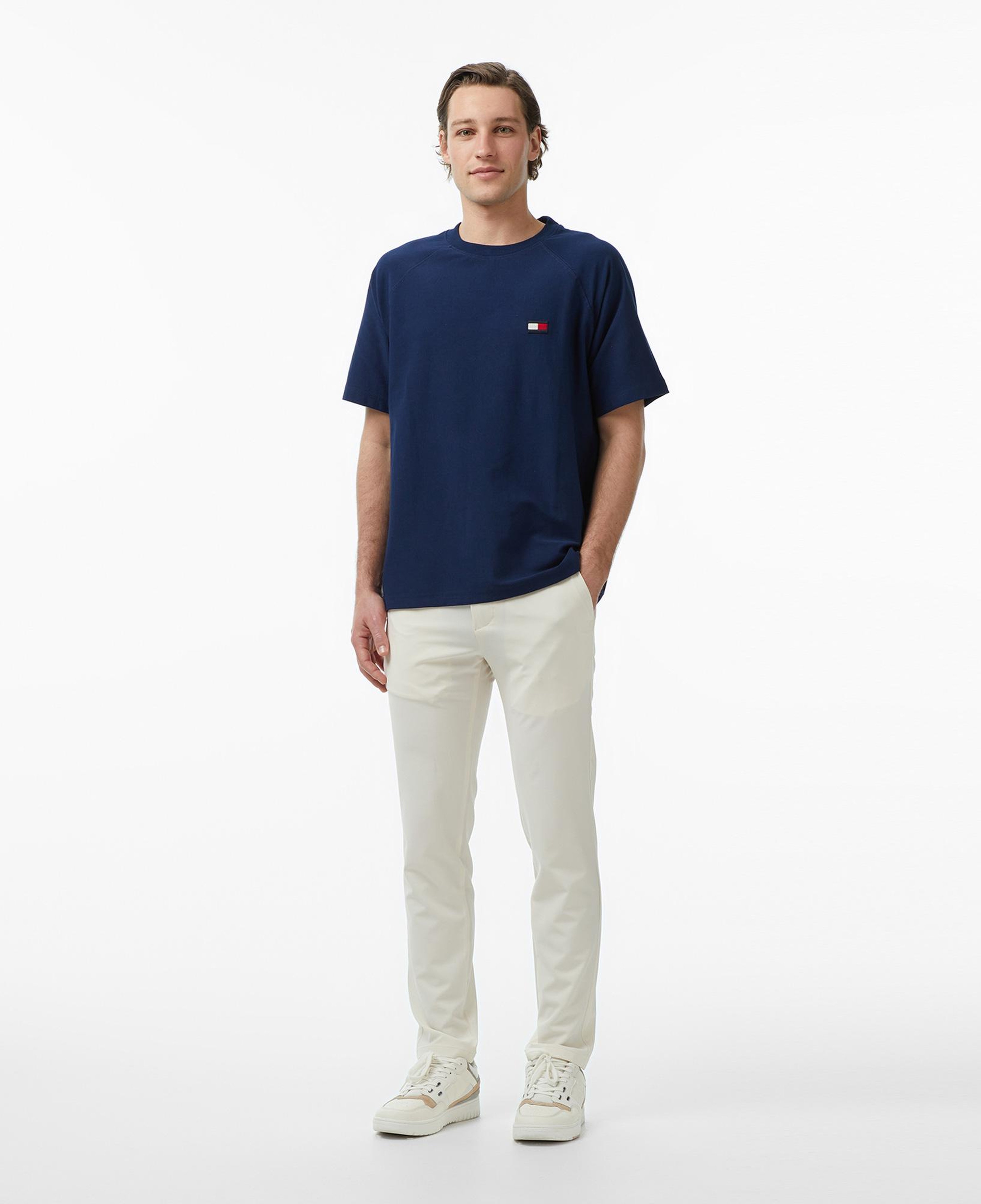 Tommy Hilfiger Brand Love Erkek Lacivert T-Shirt