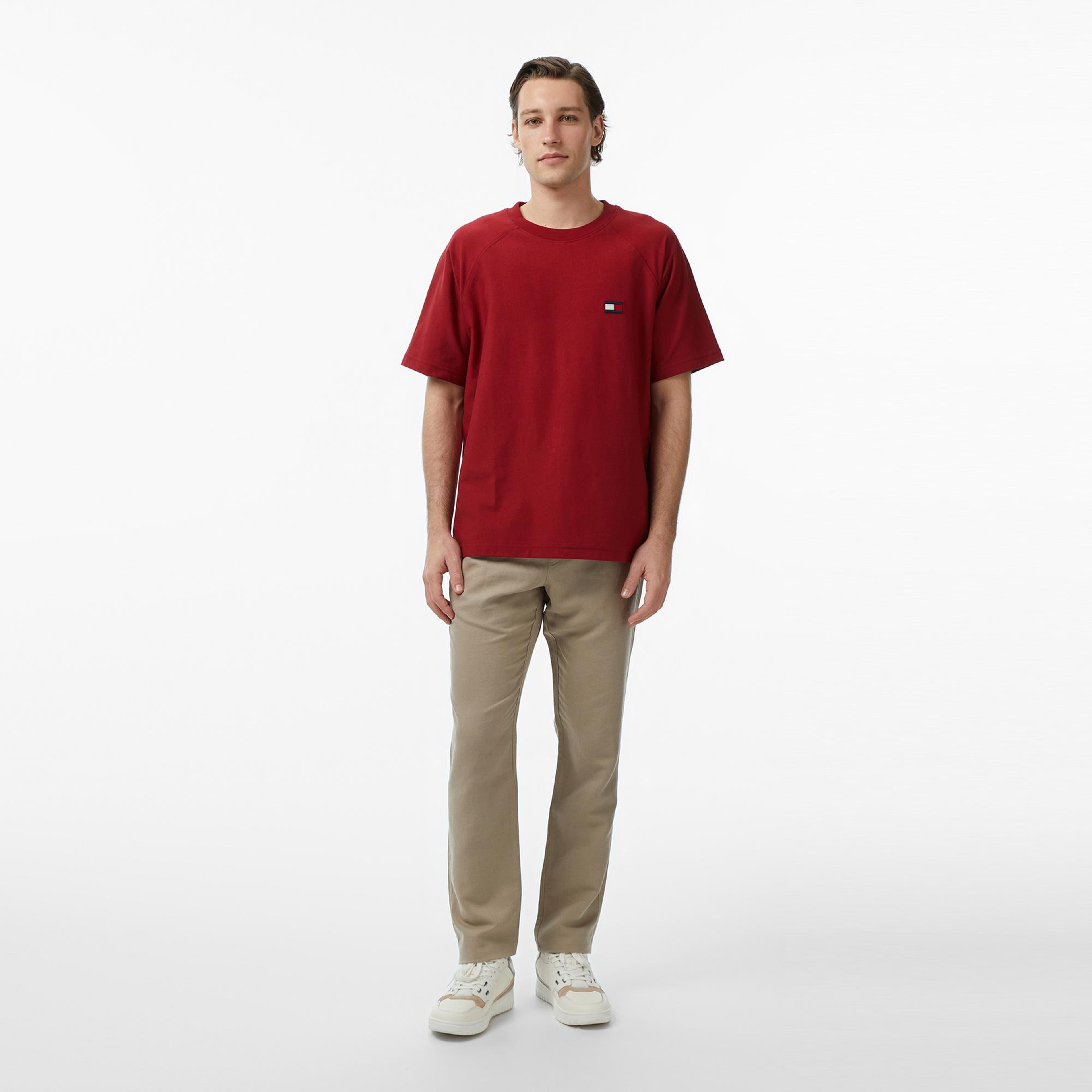 Tommy Hilfiger Brand Love Erkek Kırmızı T-Shirt