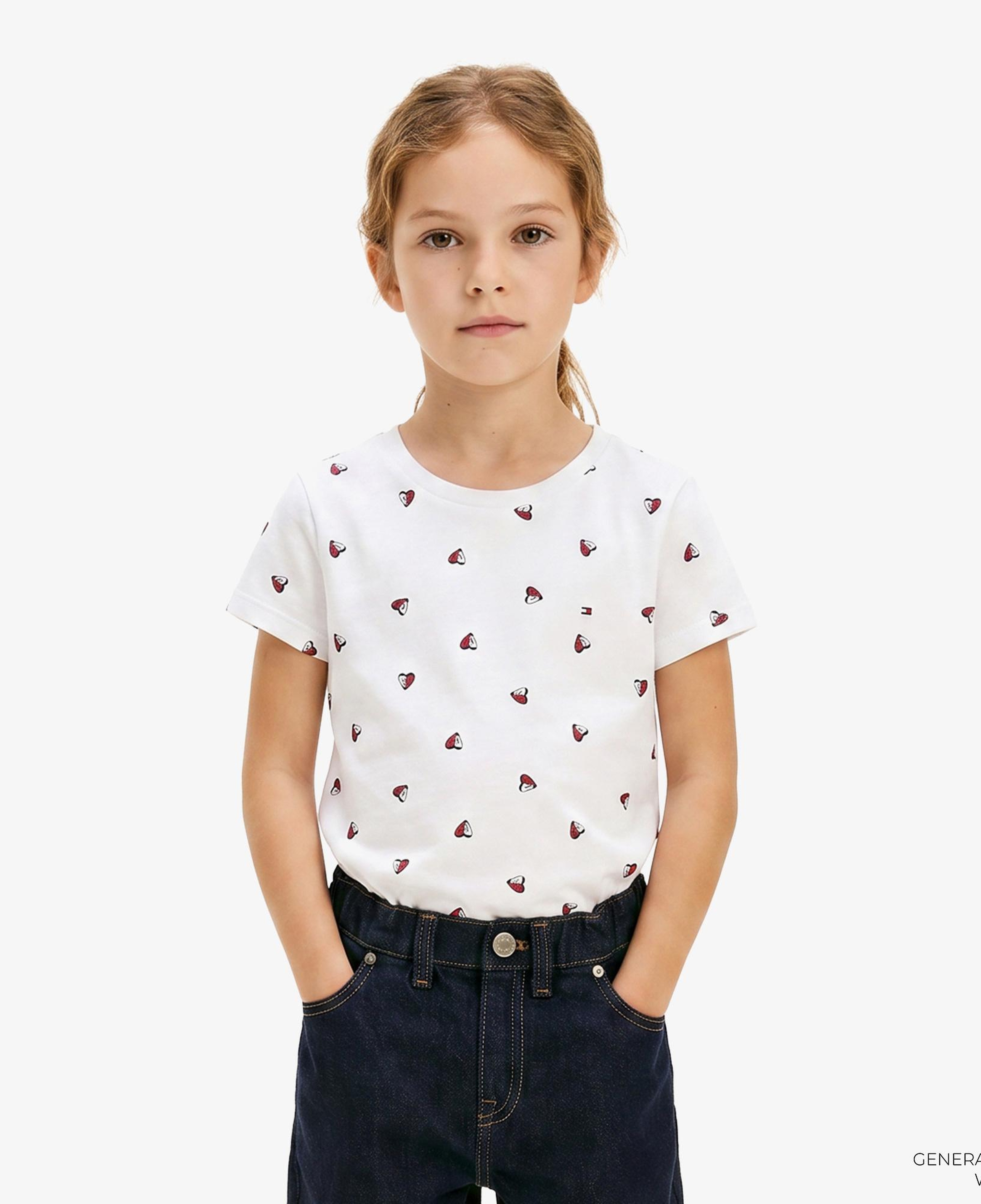 Tommy Hilfiger Little Çocuk Beyaz Crop T-Shirt