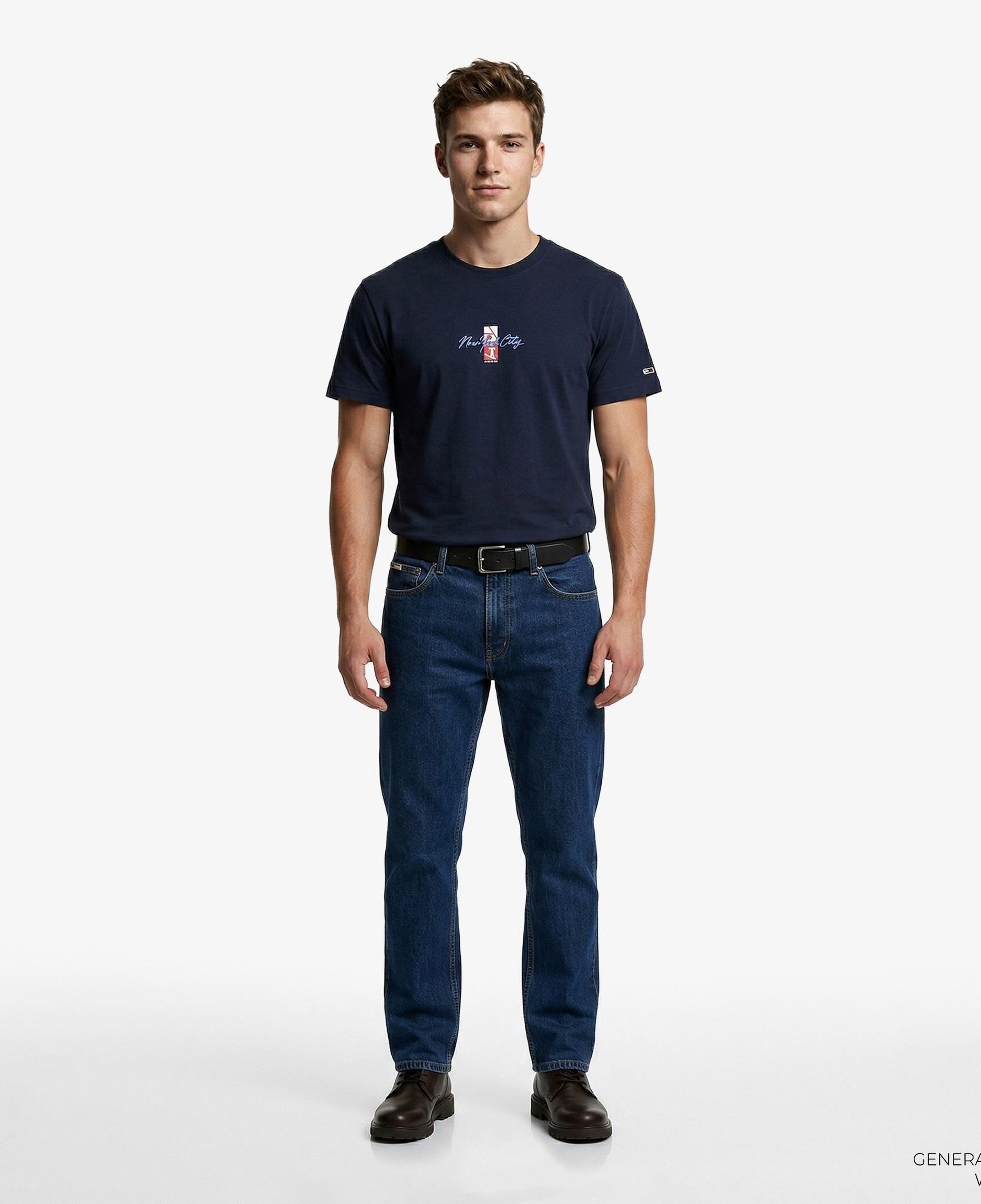 Tommy Hilfiger Signature Erkek Lacivert T-Shirt