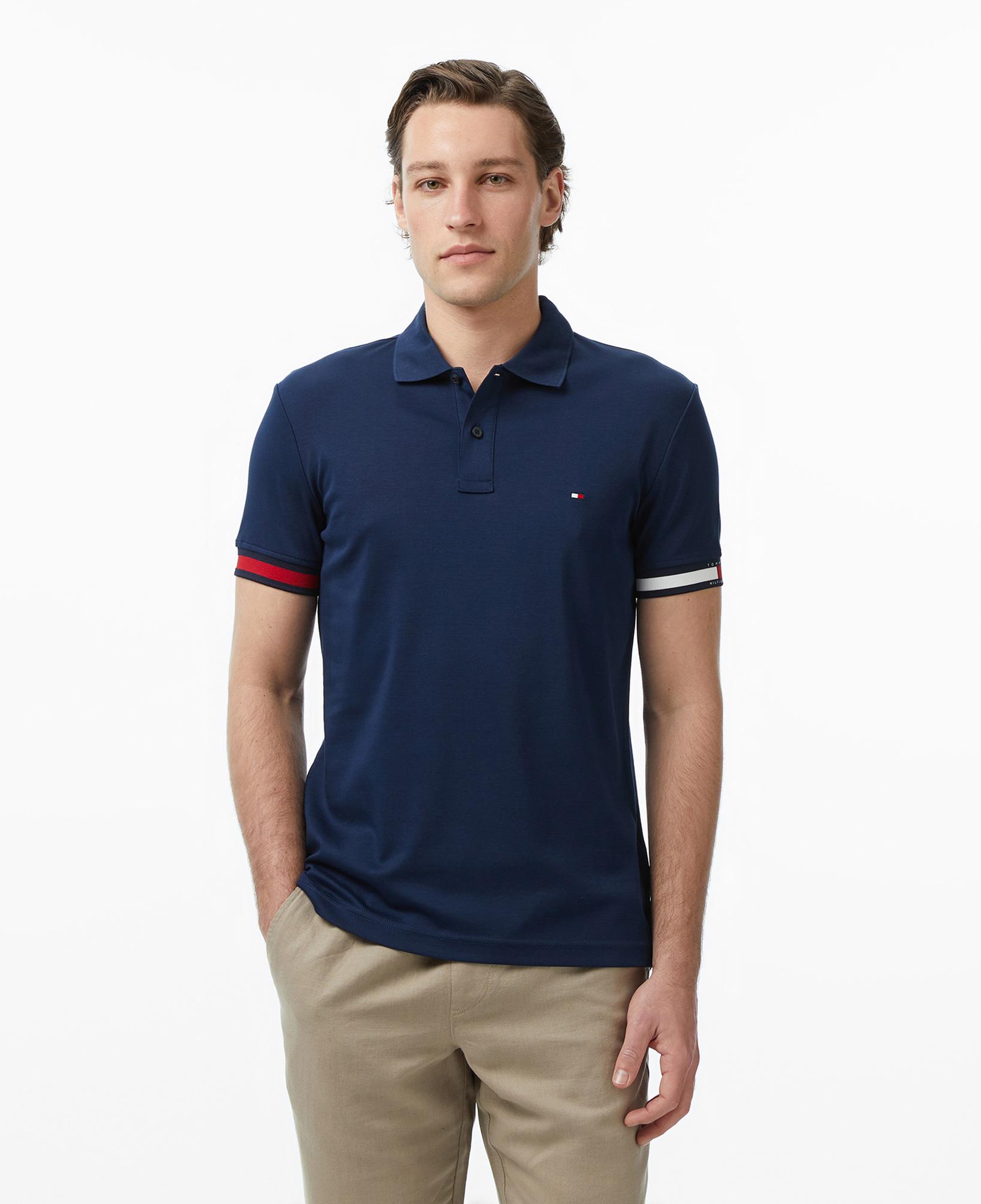 Tommy Hilfiger Erkek Lacivert Polo Yaka T-Shirt
