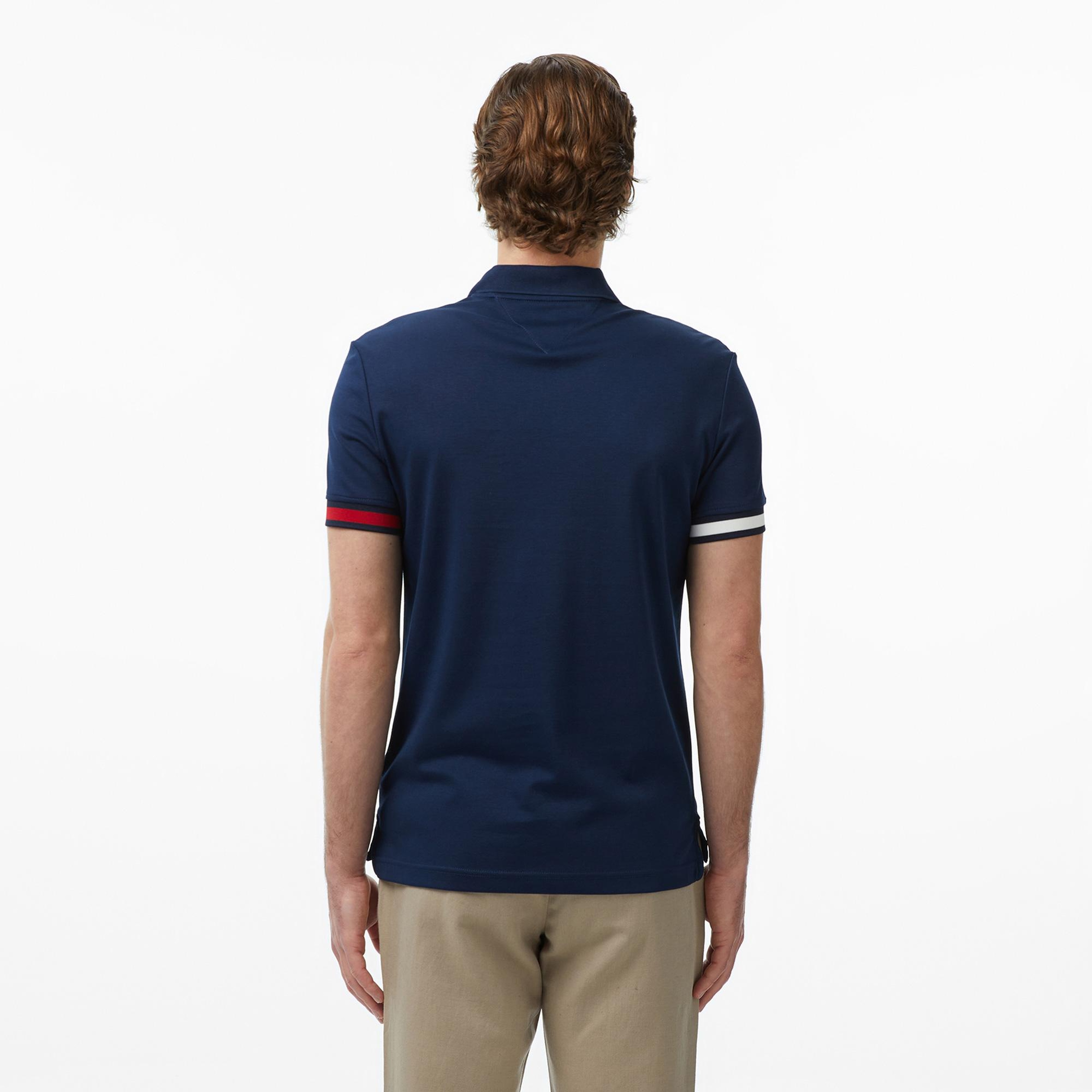 Tommy Hilfiger Erkek Lacivert Polo Yaka T-Shirt