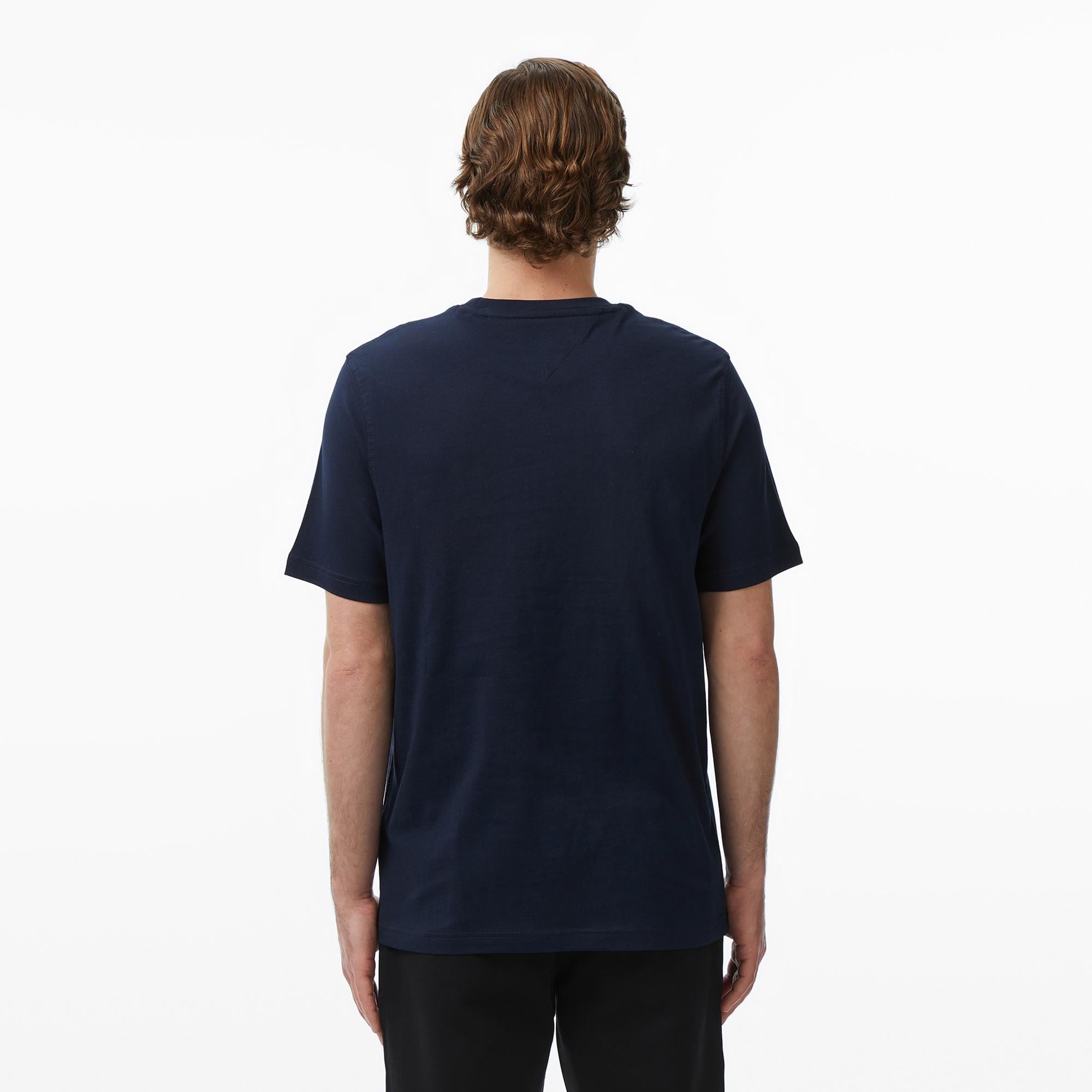Tommy Hilfiger Brand Love Erkek Lacivert T-Shirt