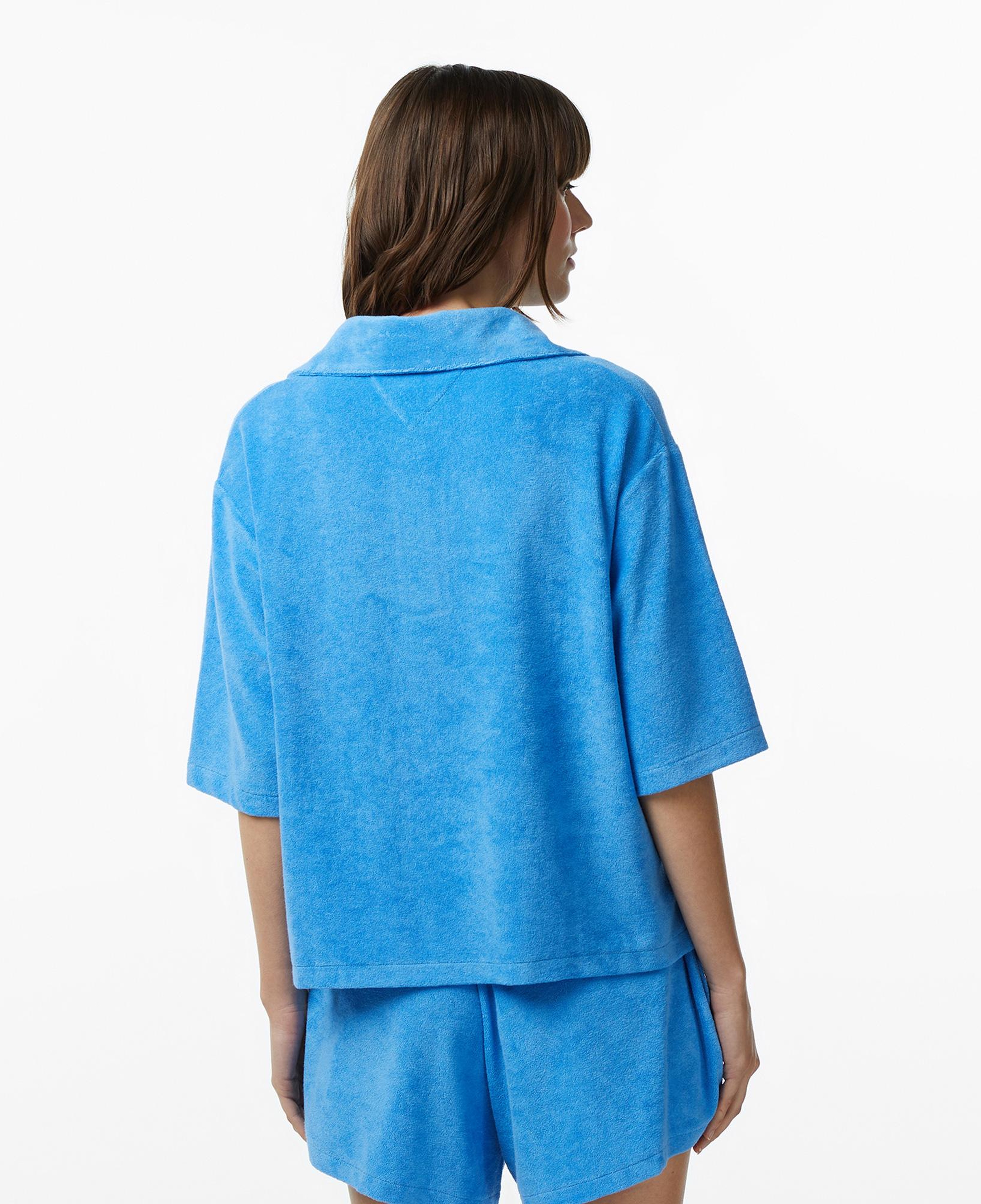 Tommy Hilfiger Cover Up Kadın Mavi Crop T-Shirt