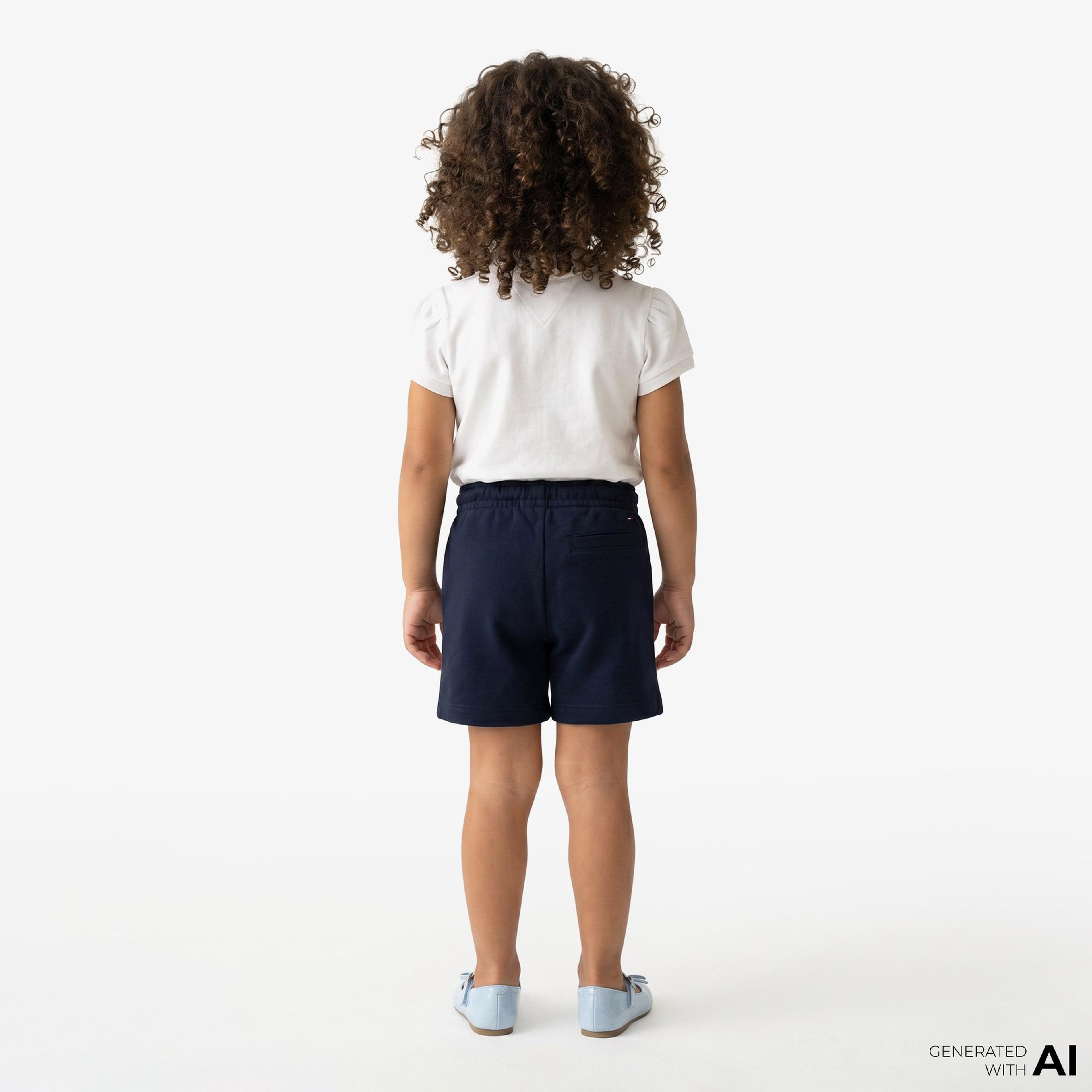 Tommy Hilfiger Little Çocuk Beyaz Polo Yaka T-Shirt