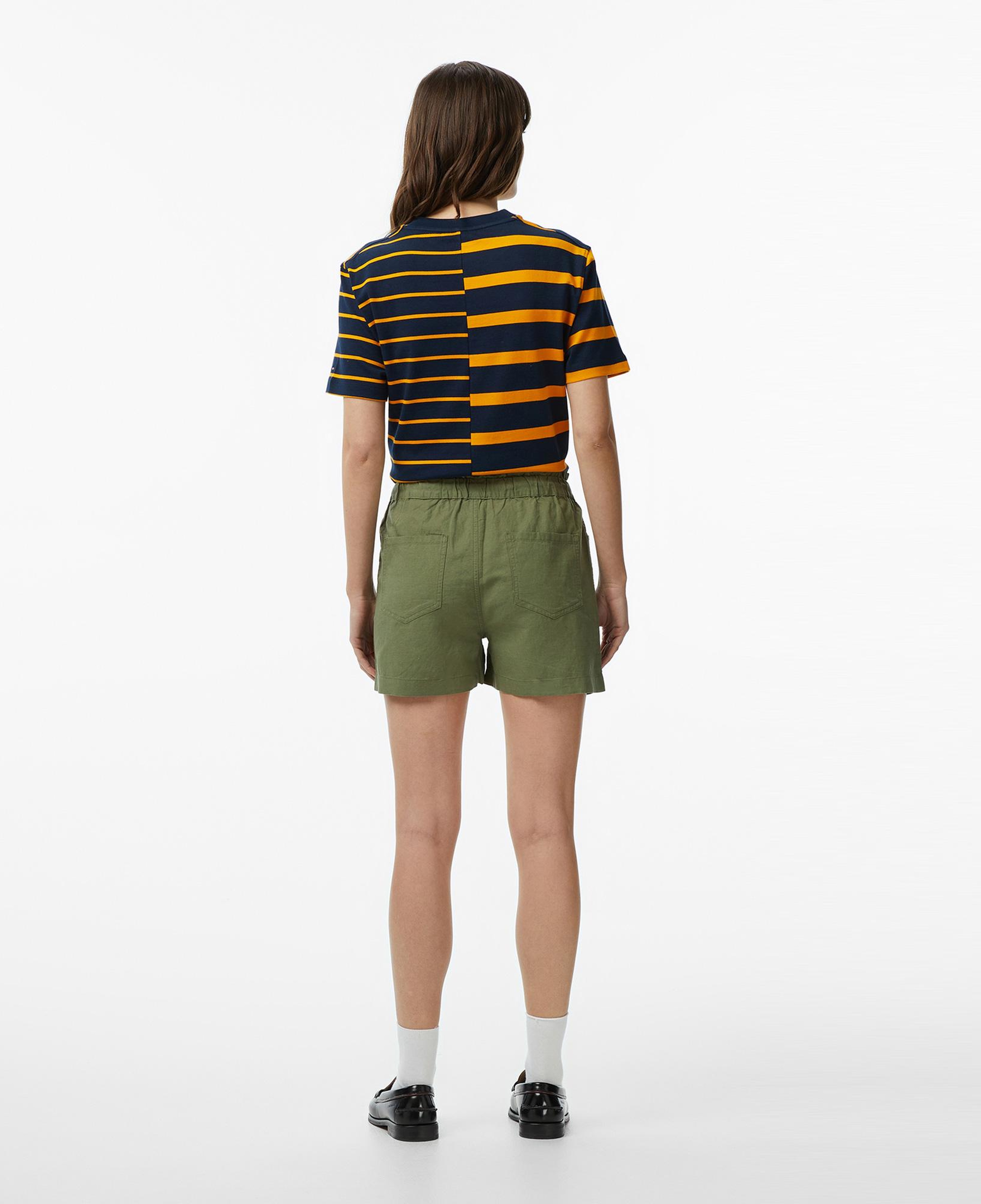 Tommy Hilfiger Linen Kadın Yeşil Şort