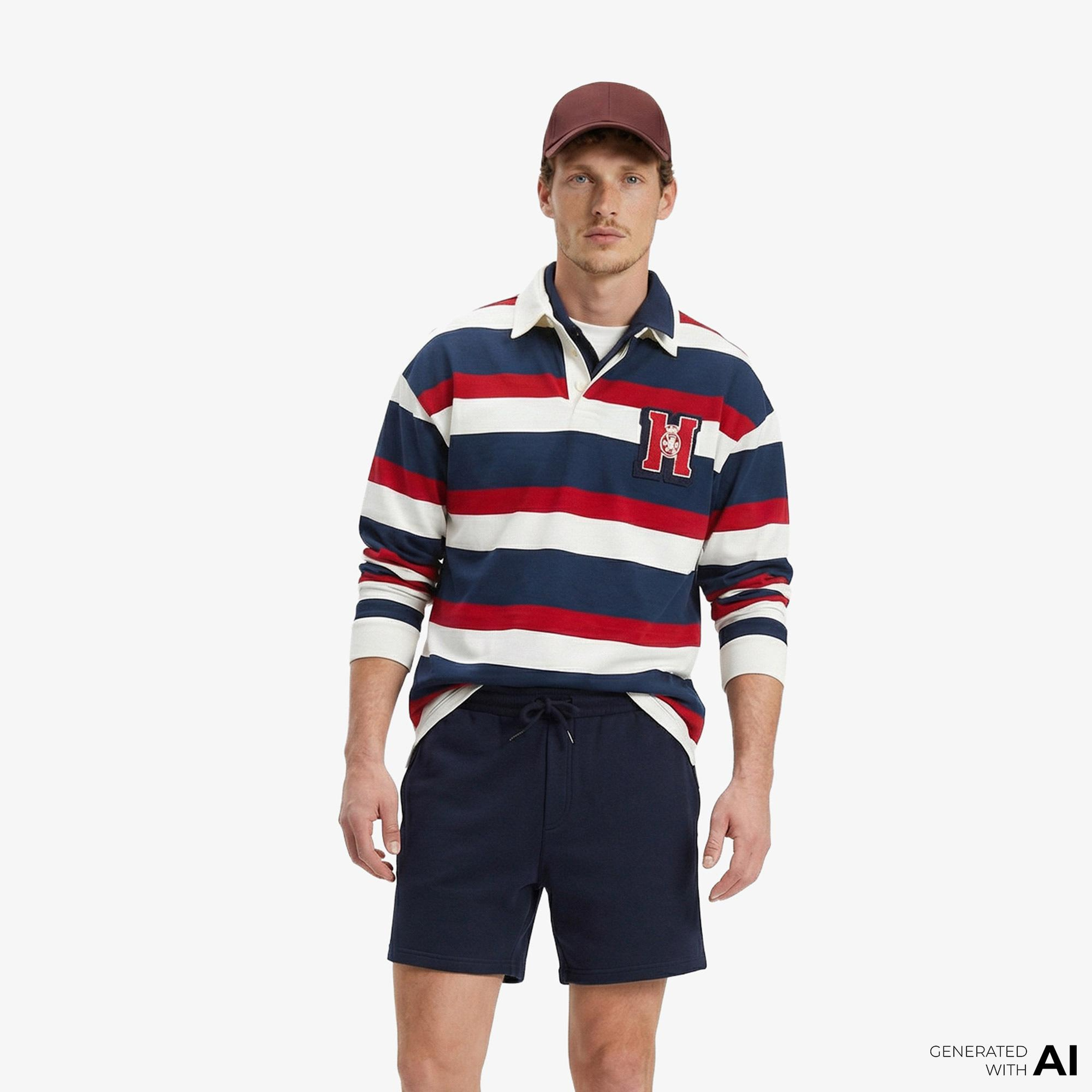 Tommy Hilfiger Classic Flag Erkek Lacivert Şort
