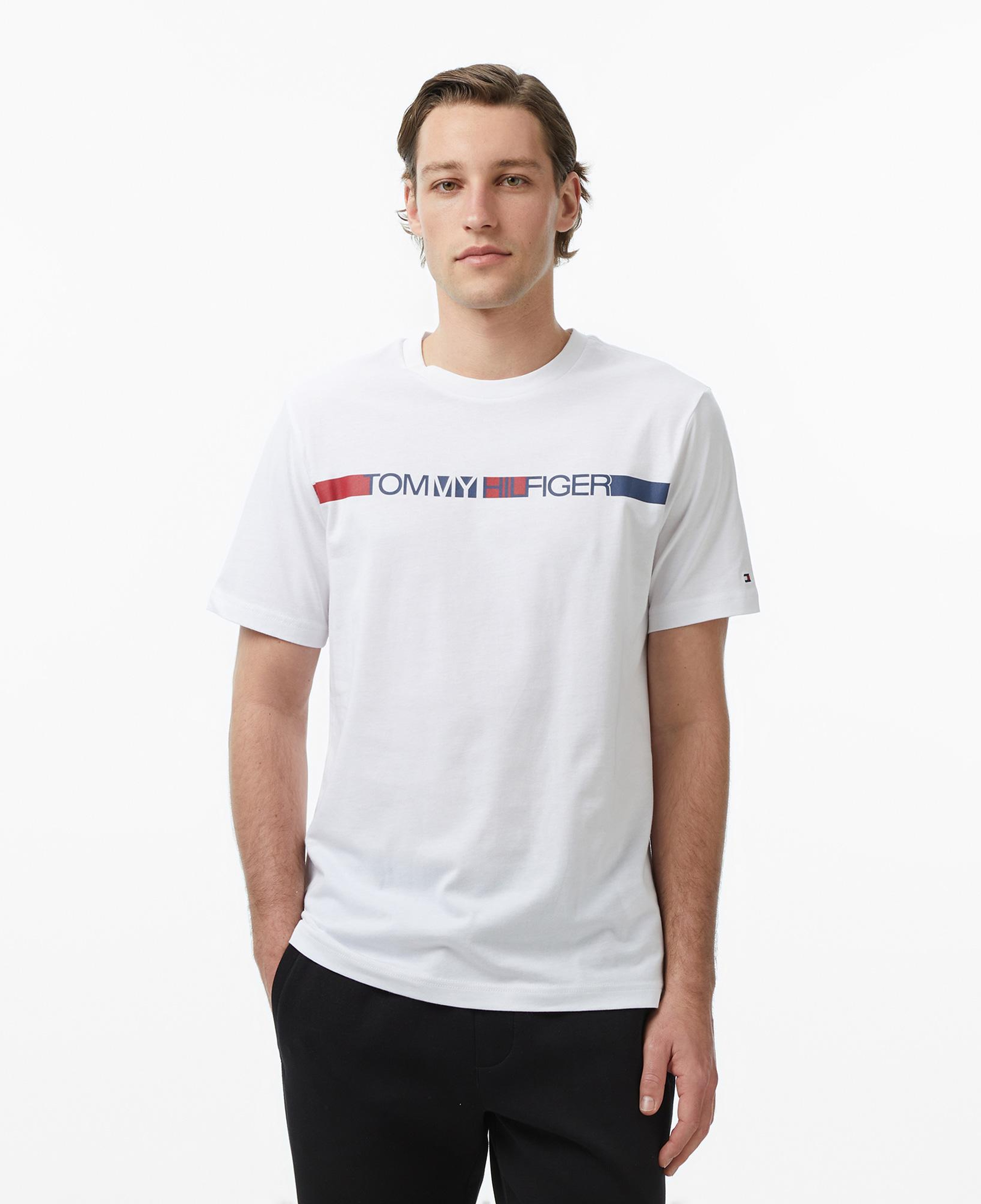 Tommy Hilfiger Brand Love Erkek Beyaz T-Shirt