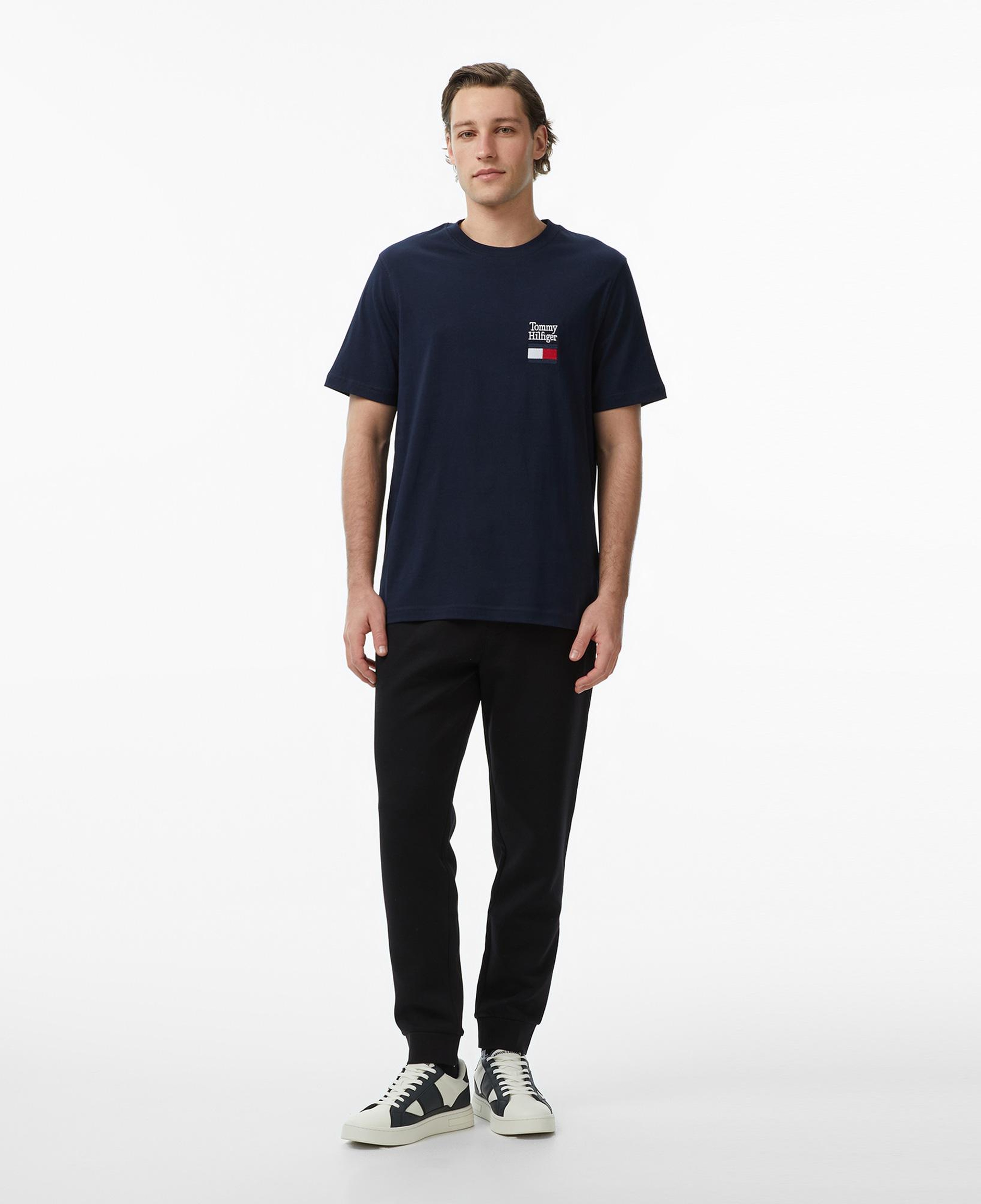 Tommy Hilfiger Brand Love Erkek Lacivert T-Shirt