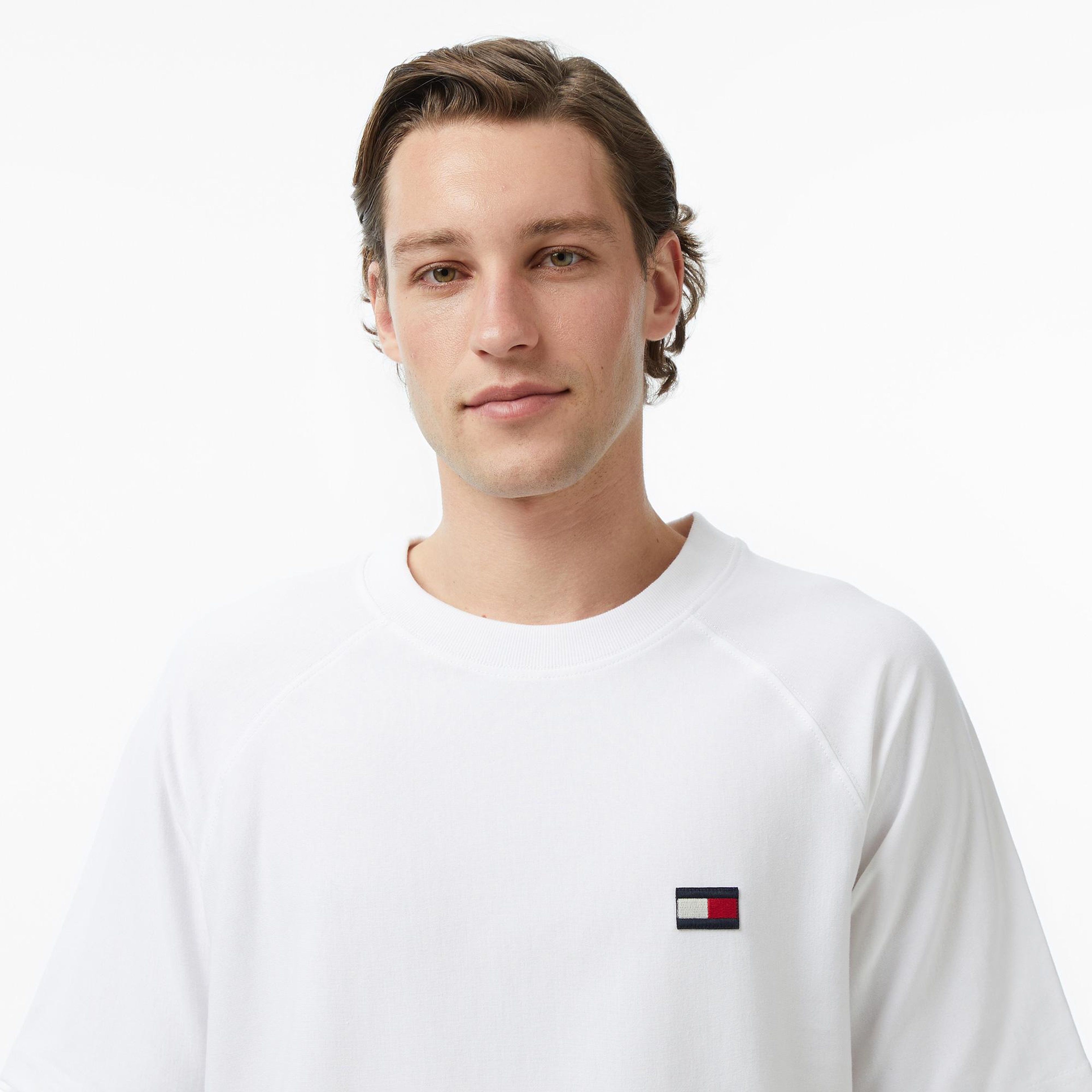 Tommy Hilfiger Brand Love Erkek Beyaz T-Shirt